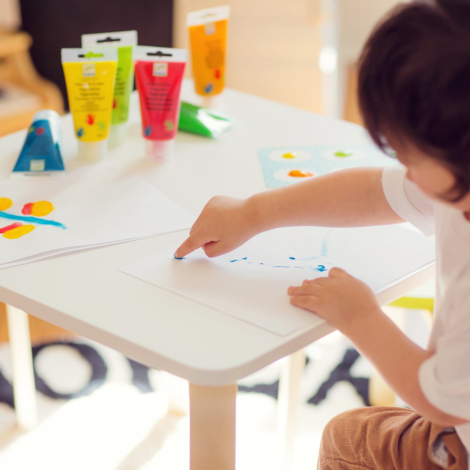 6 Finger Paints Tubes - Classic