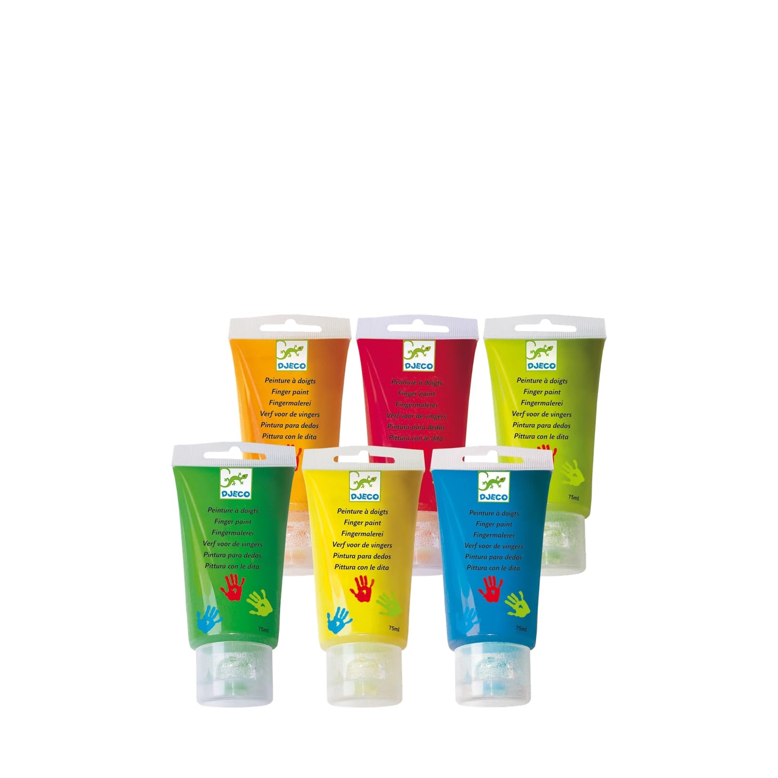 6 Finger Paints Tubes - Classic