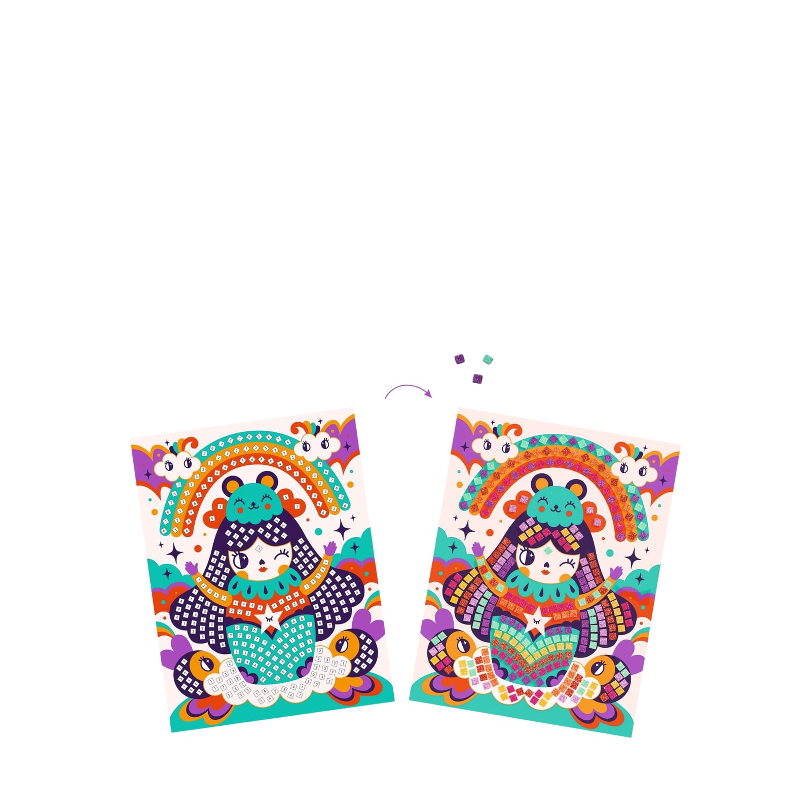 Mosaic Craft Set - Kokeshi
