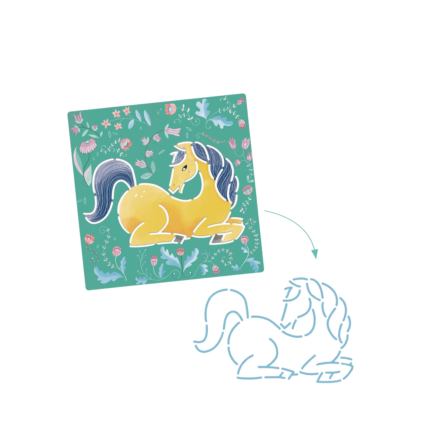Stencil Craft Set - Horses
