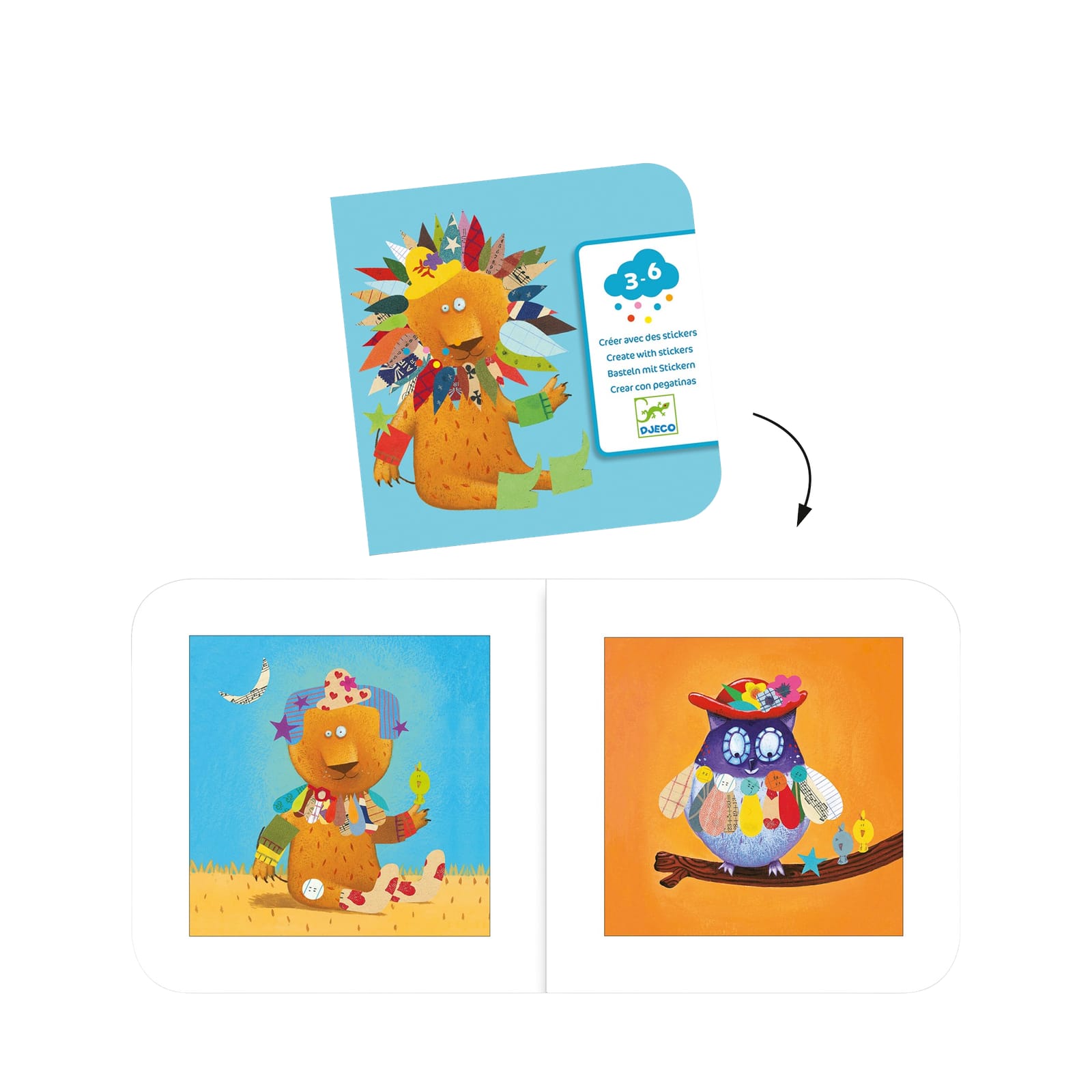 Stickers Craft Set - Create Animals