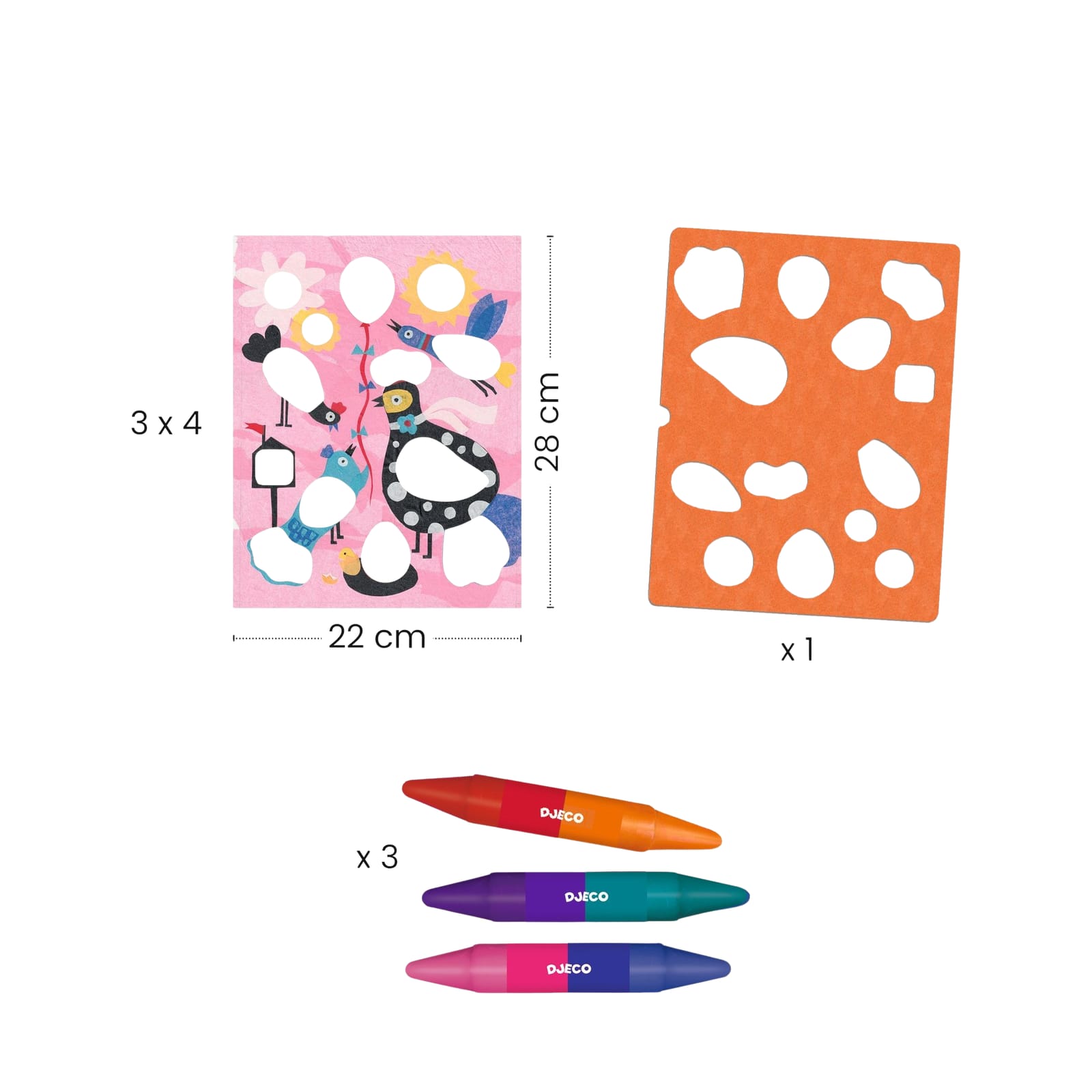 Stencil Craft Set - Birdie and Co