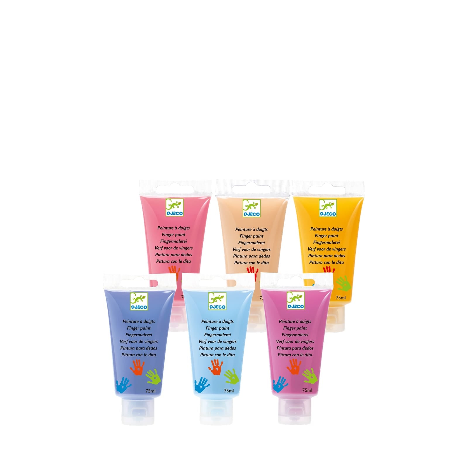 6 Finger Paints Tubes - Sweet