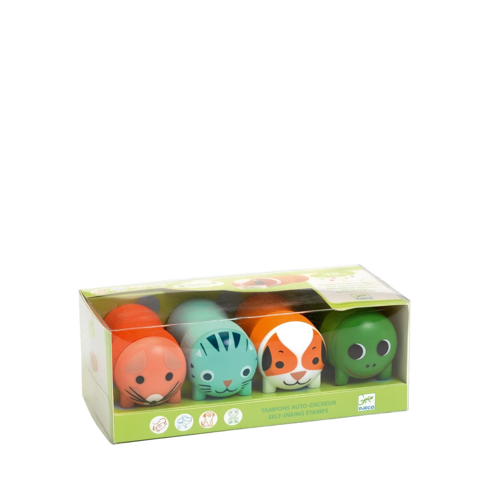 4 Self Inking Stampers - Garden Animals