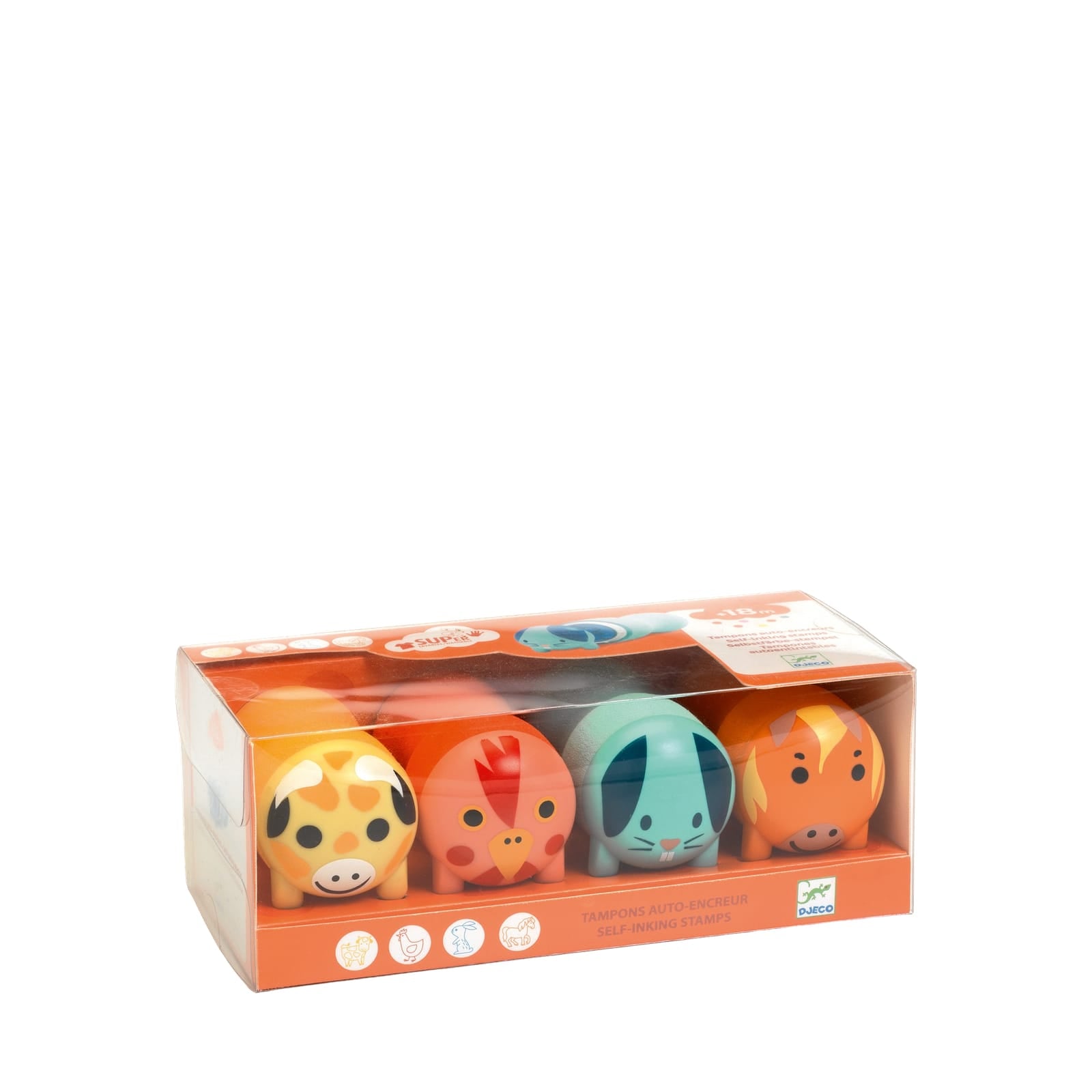 4 Self Inking Stampers - Farm Animals