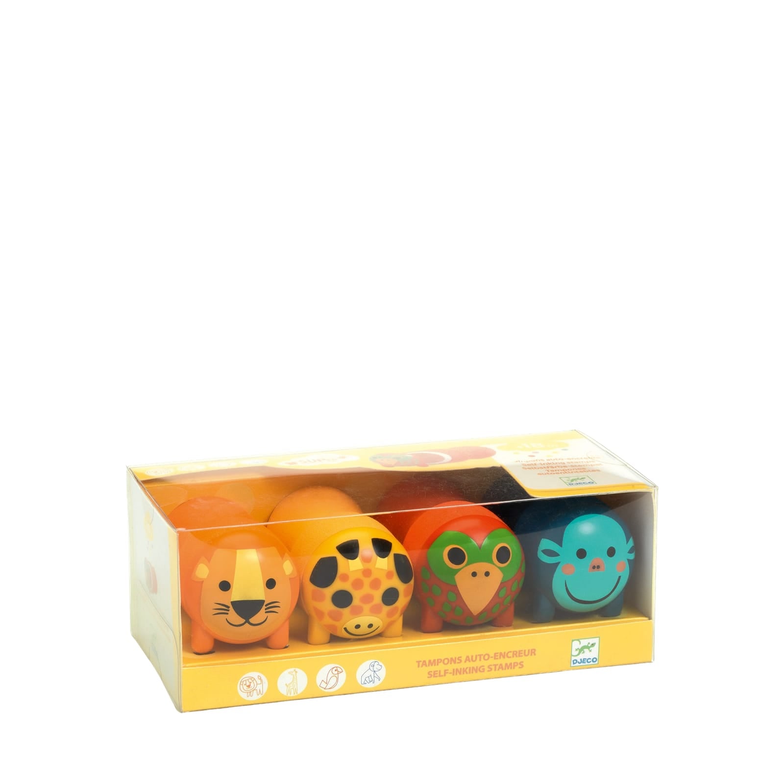 4 Self Inking Stampers - Safari Animals