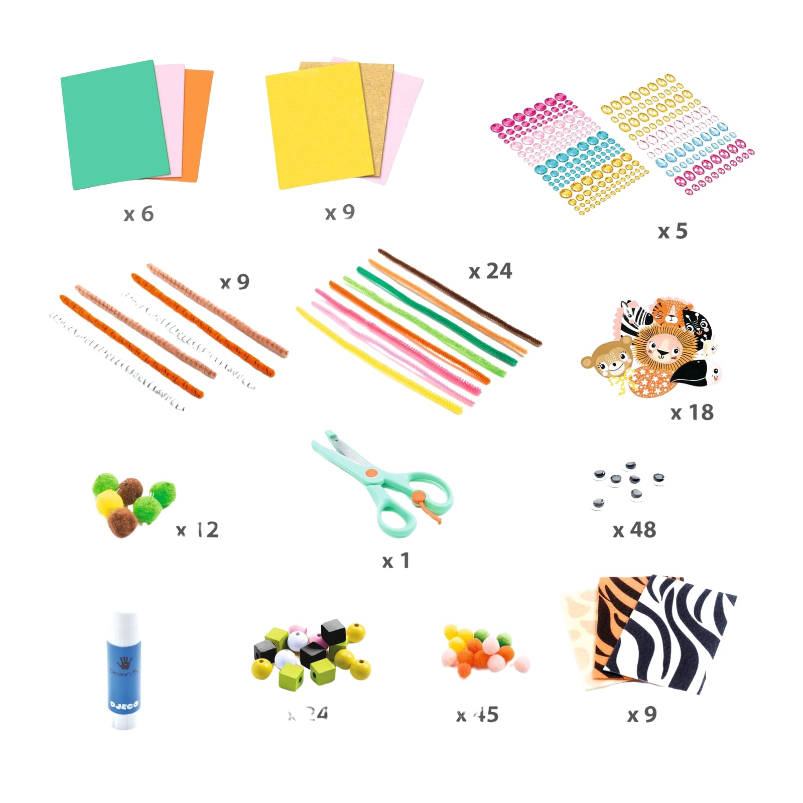 Craft Set - Jungle Animals
