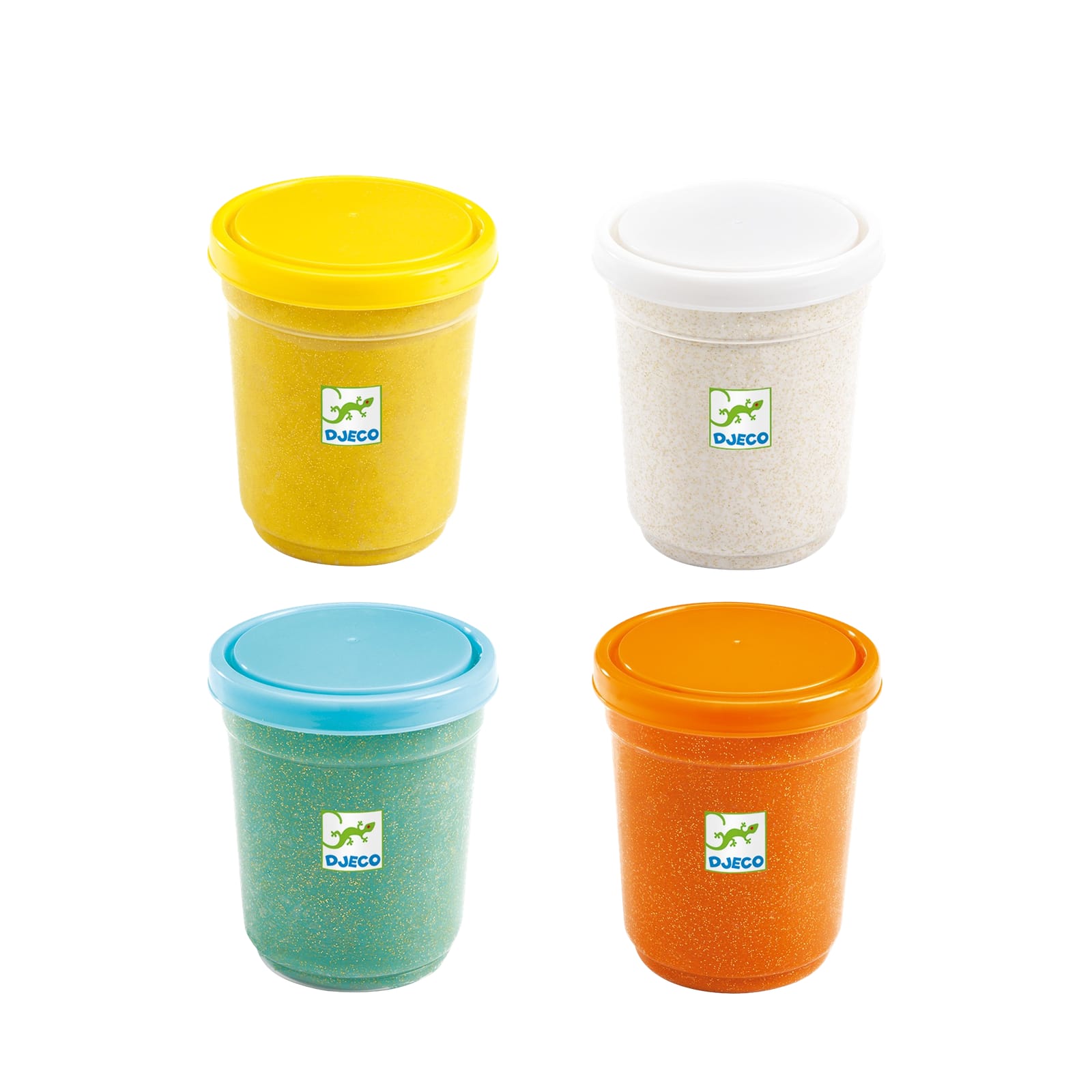 4 Tubs Of Play Dough - Glittery