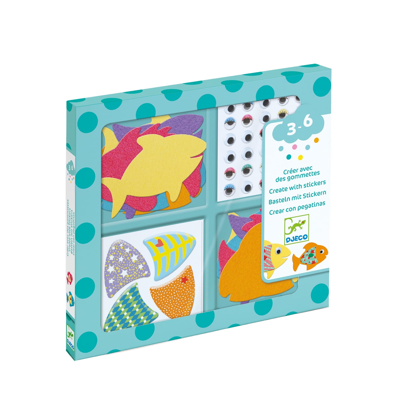 Stickers Collage Craft Set - I Love Fishes