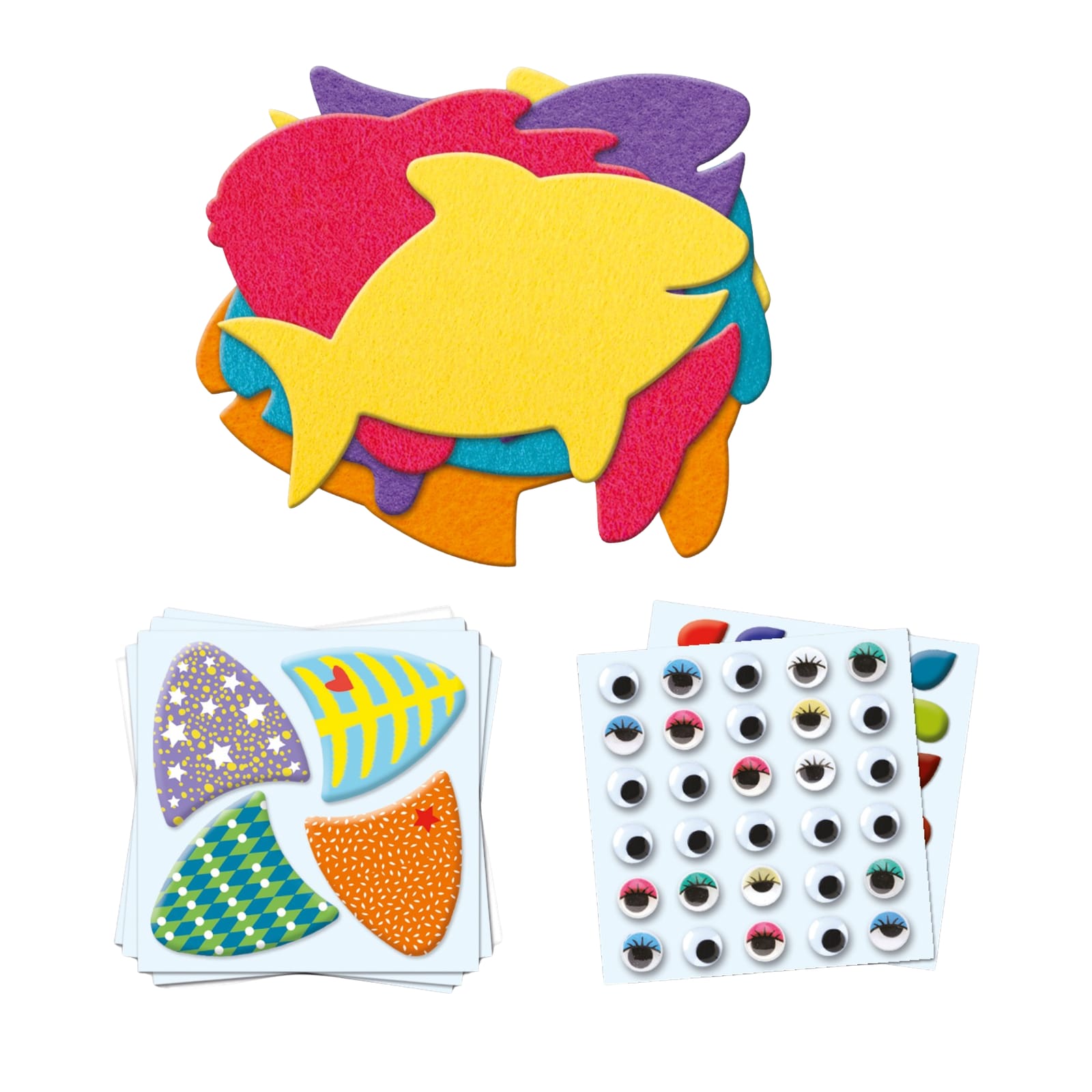 Stickers Collage Craft Set - I Love Fishes