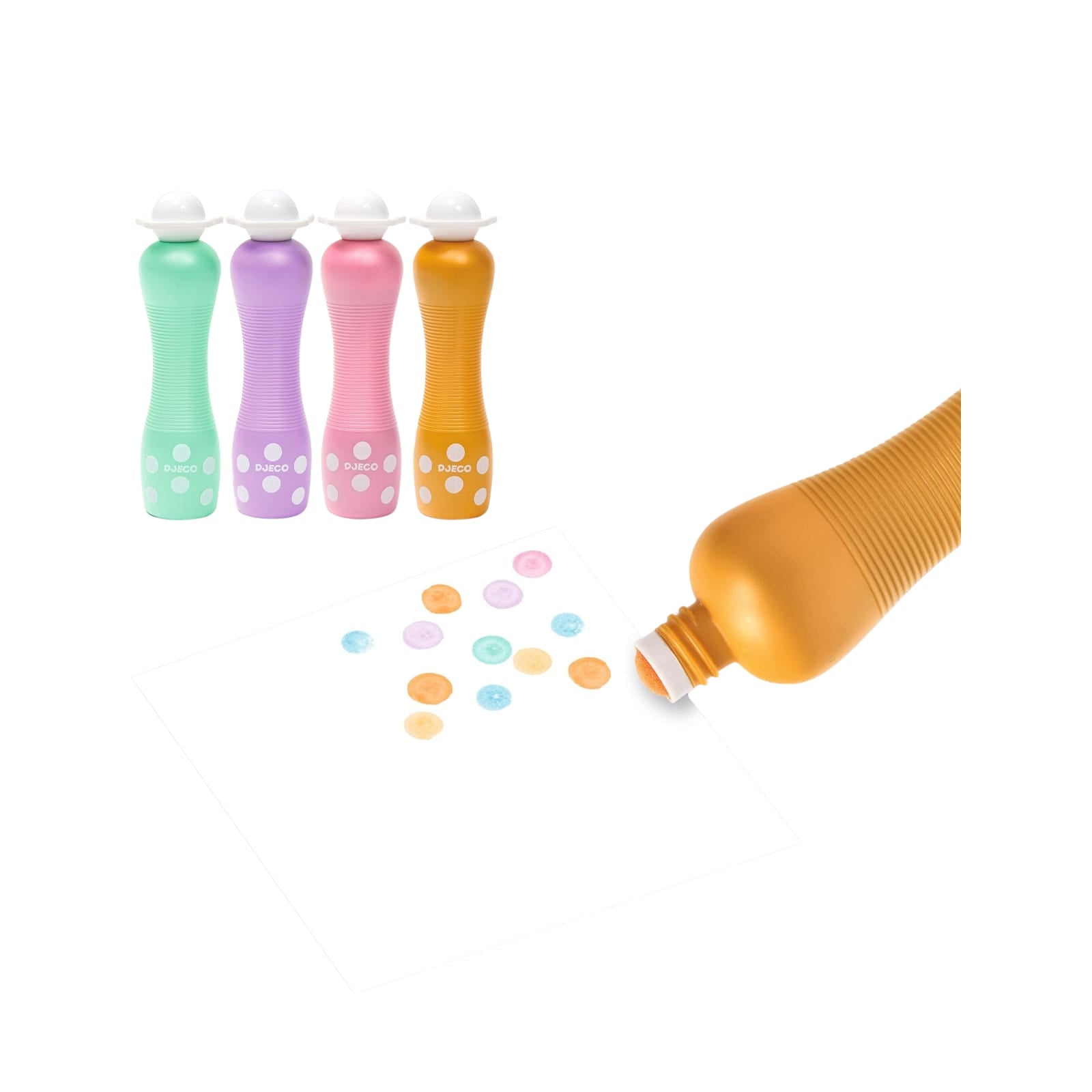 6 Colouring Foam Dot Markers - Pearly