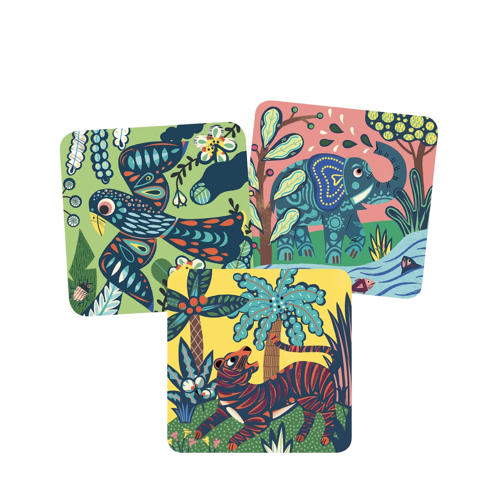 Colour Scratch Boards - Big Animals