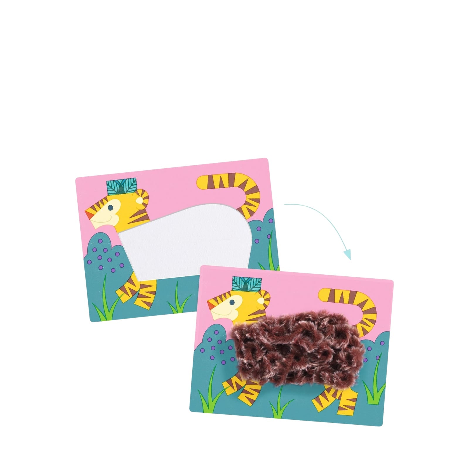 Wool and Velcro Craft Set - Animals Hats
