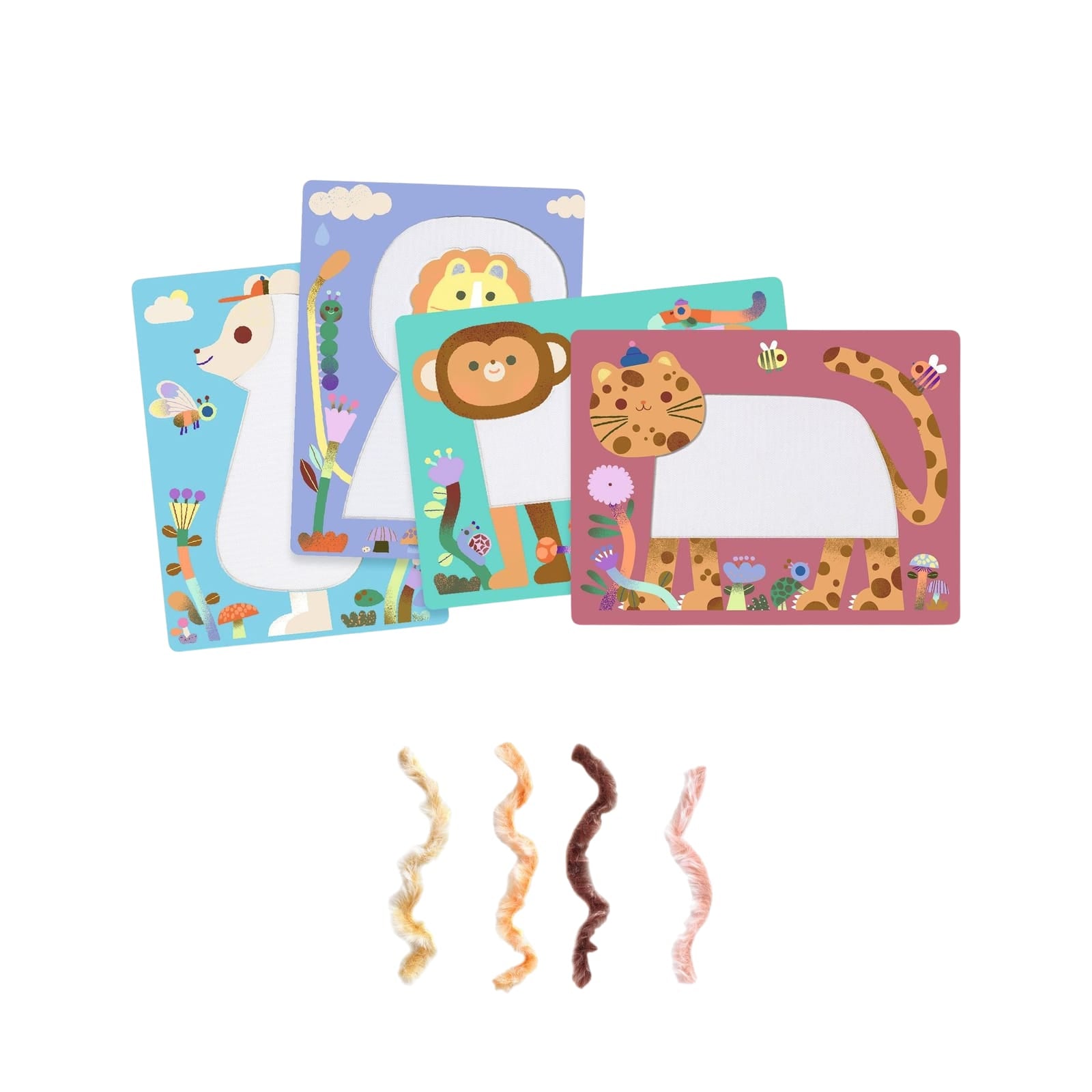 Wool and Velcro Craft Set - Fluffy Friends