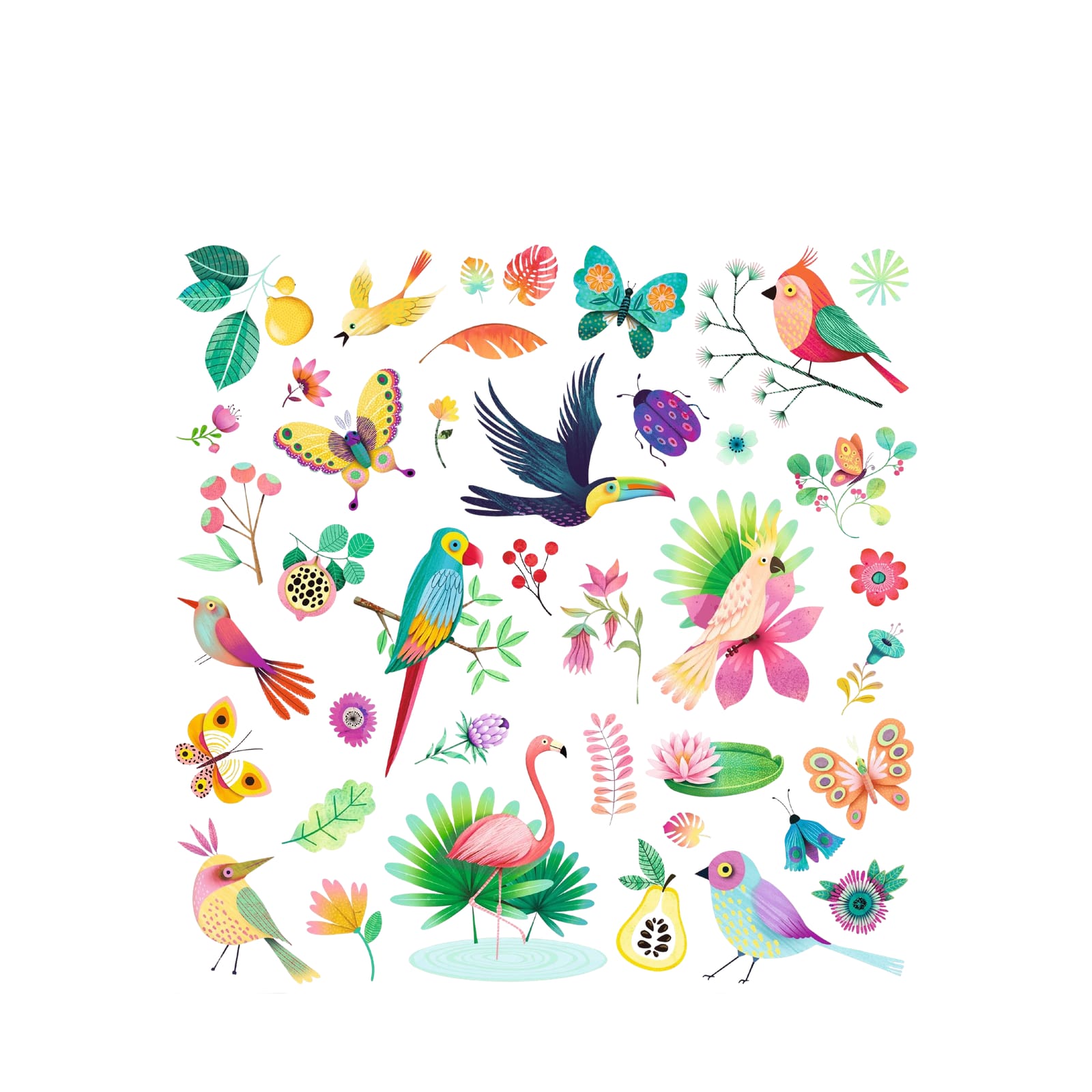 160 Stickers On Sheets - Paradise