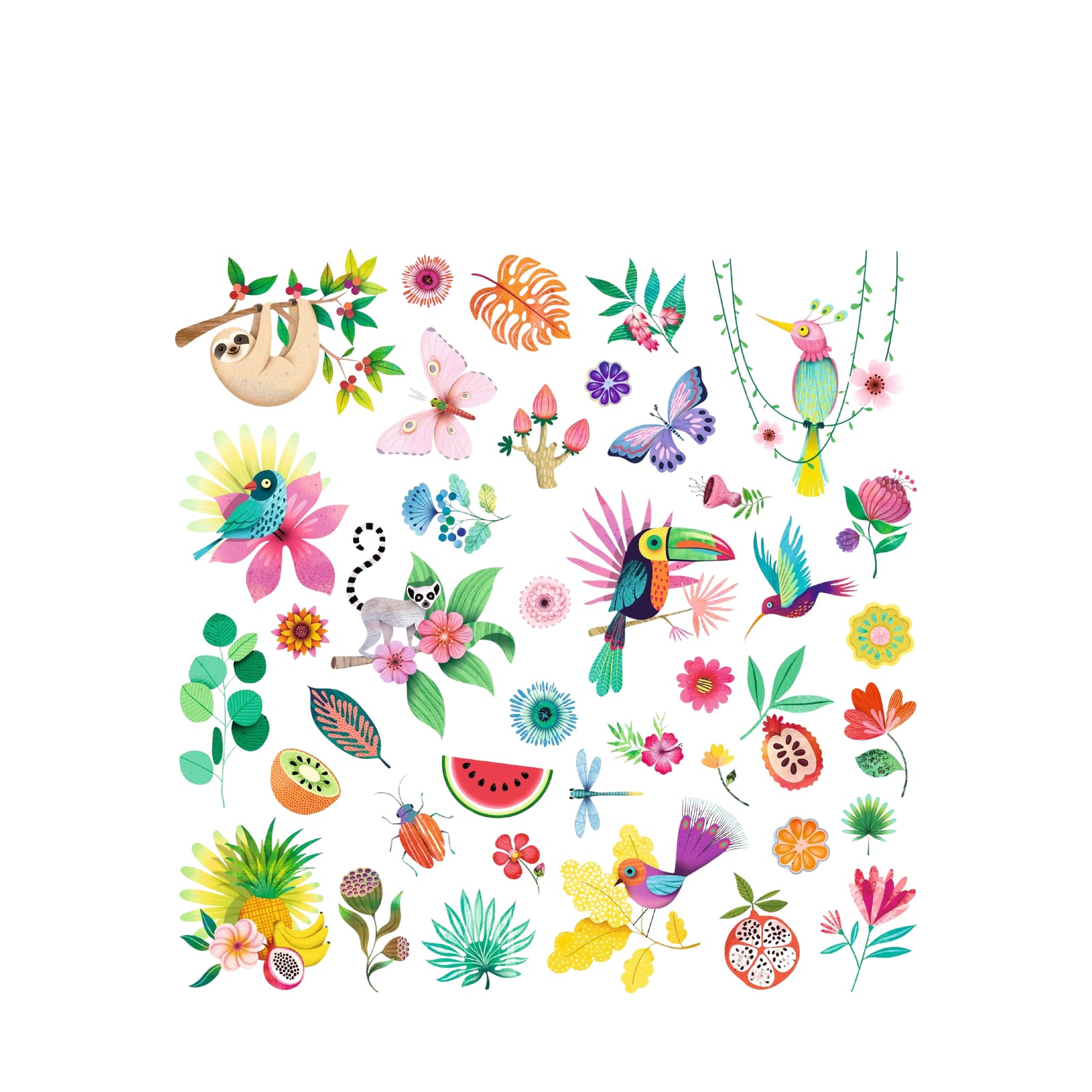 160 Stickers On Sheets - Paradise
