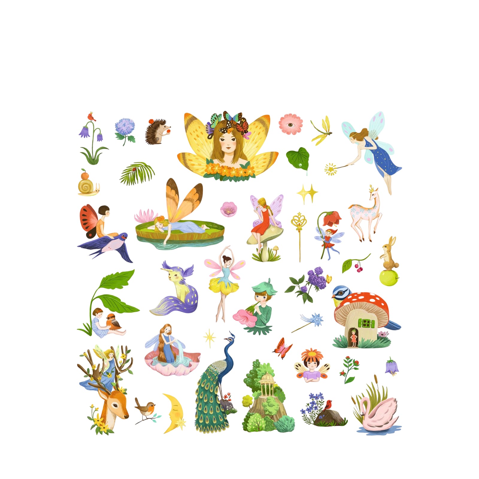 160 Stickers On Sheets - Fantasy