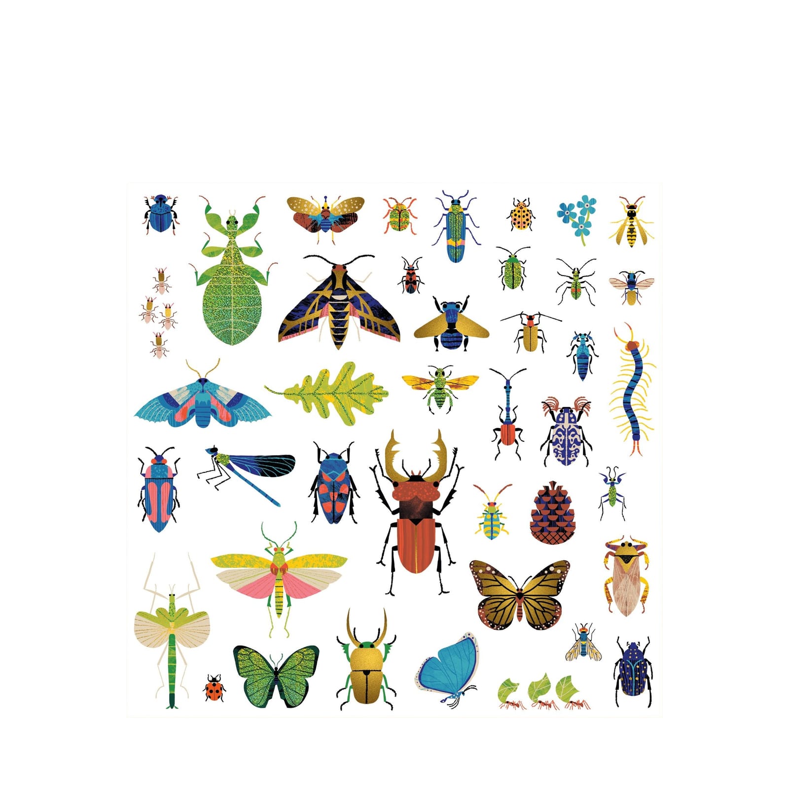 160 Stickers On Sheets - Microcosmos