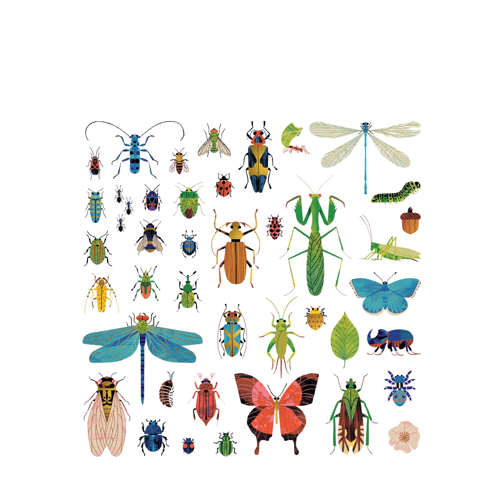 160 Stickers On Sheets - Microcosmos