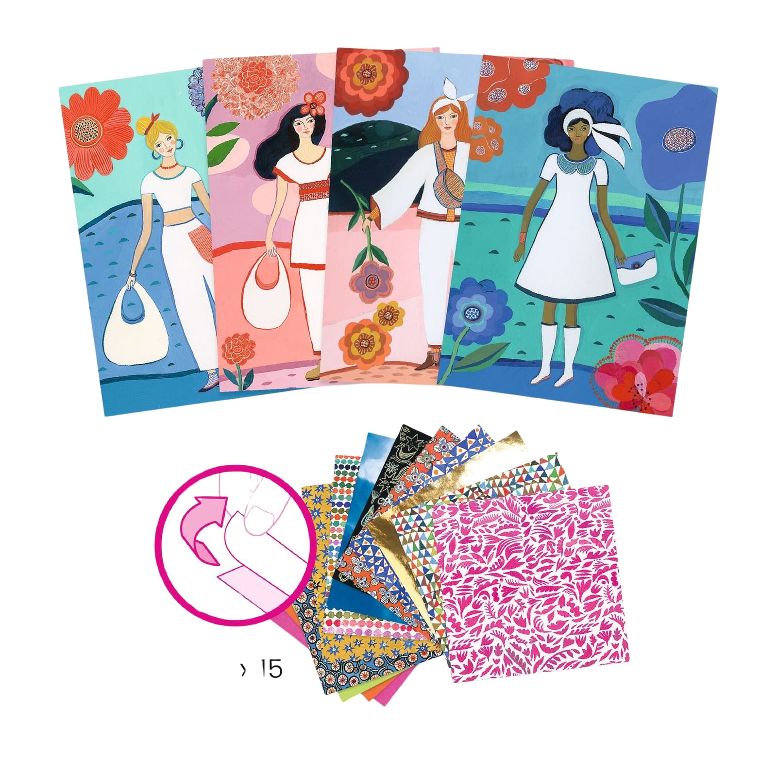 Paper Collage Craft Set - Fashion Models