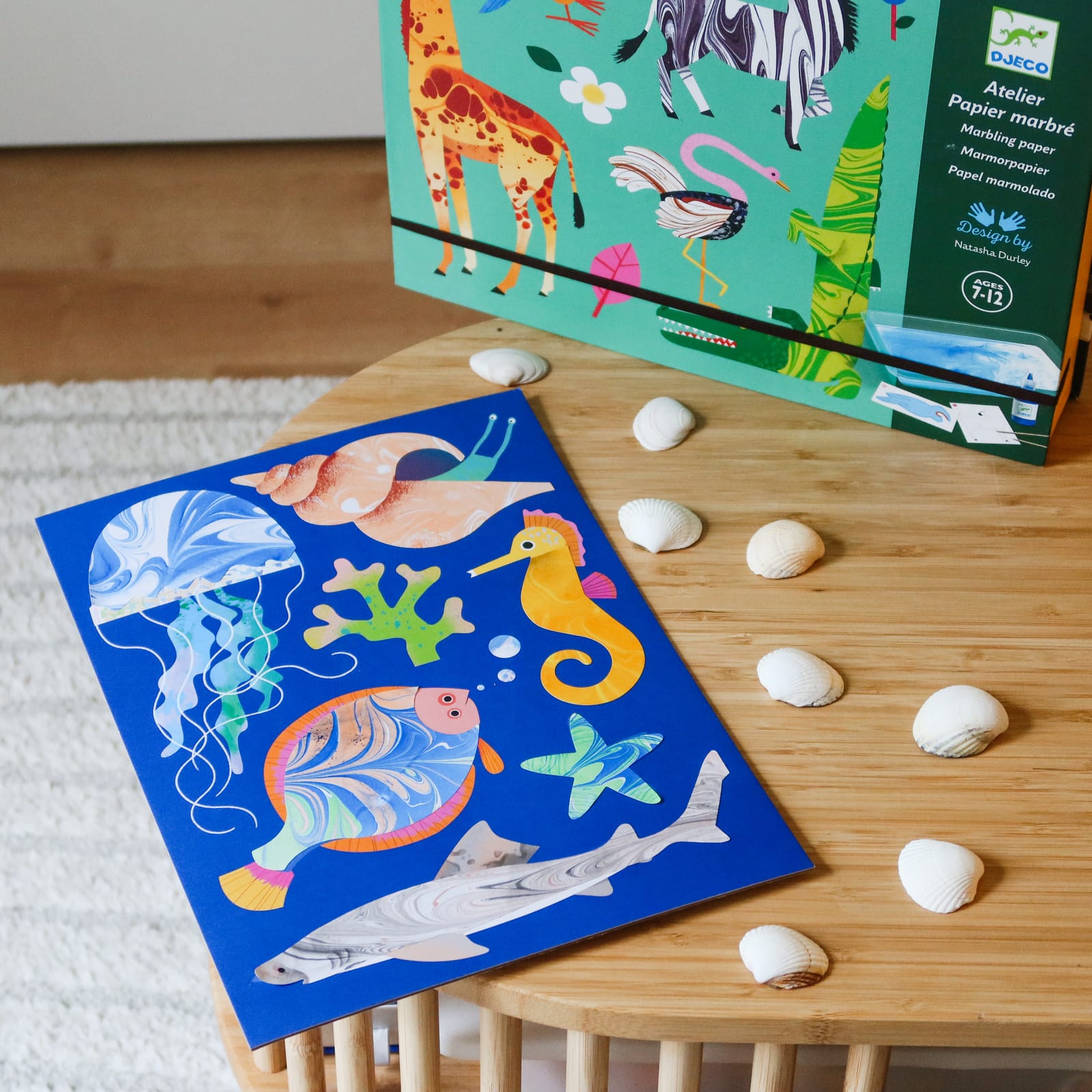 Marble Painting - Jungle Animals