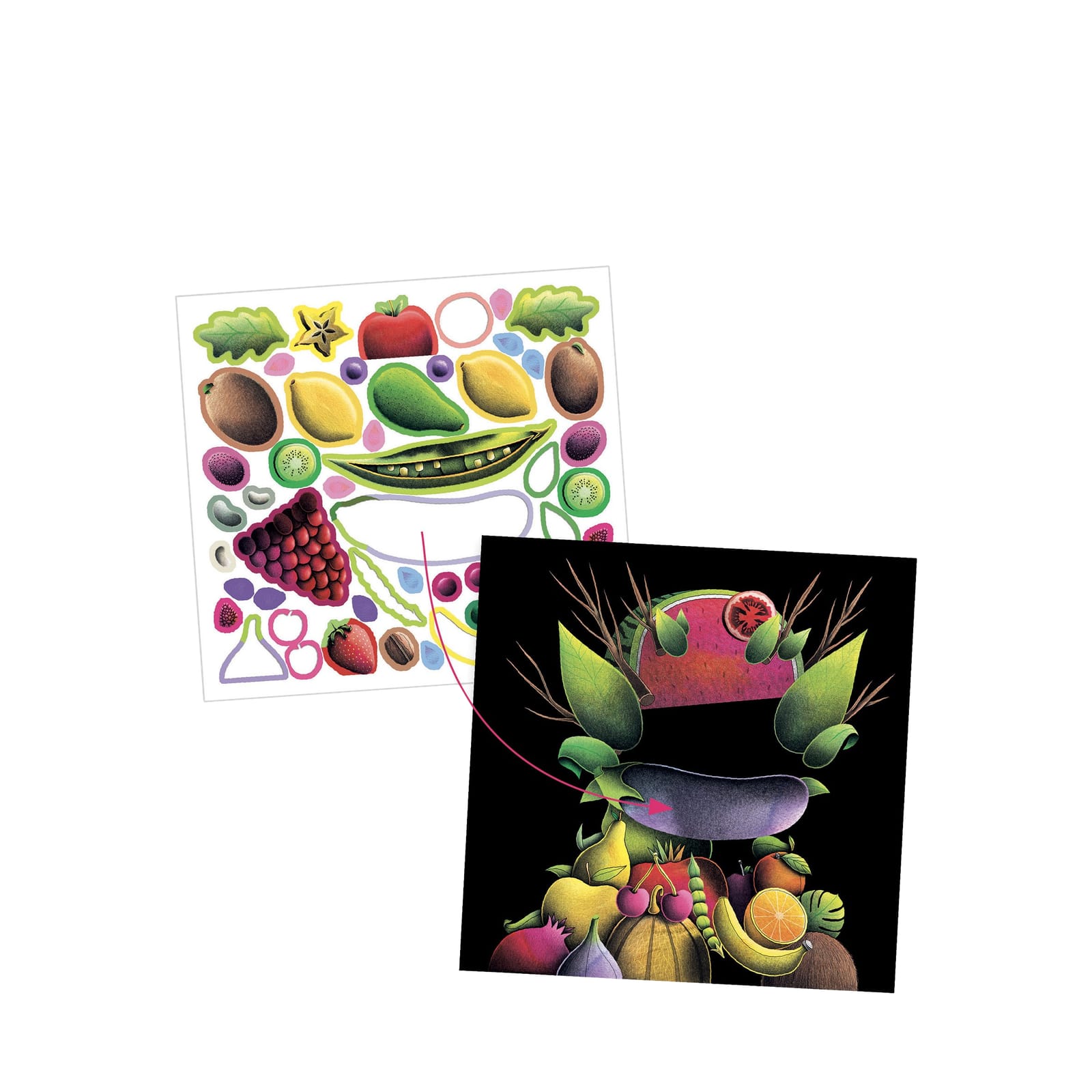 Stickers Craft Set - Spring Vegetables