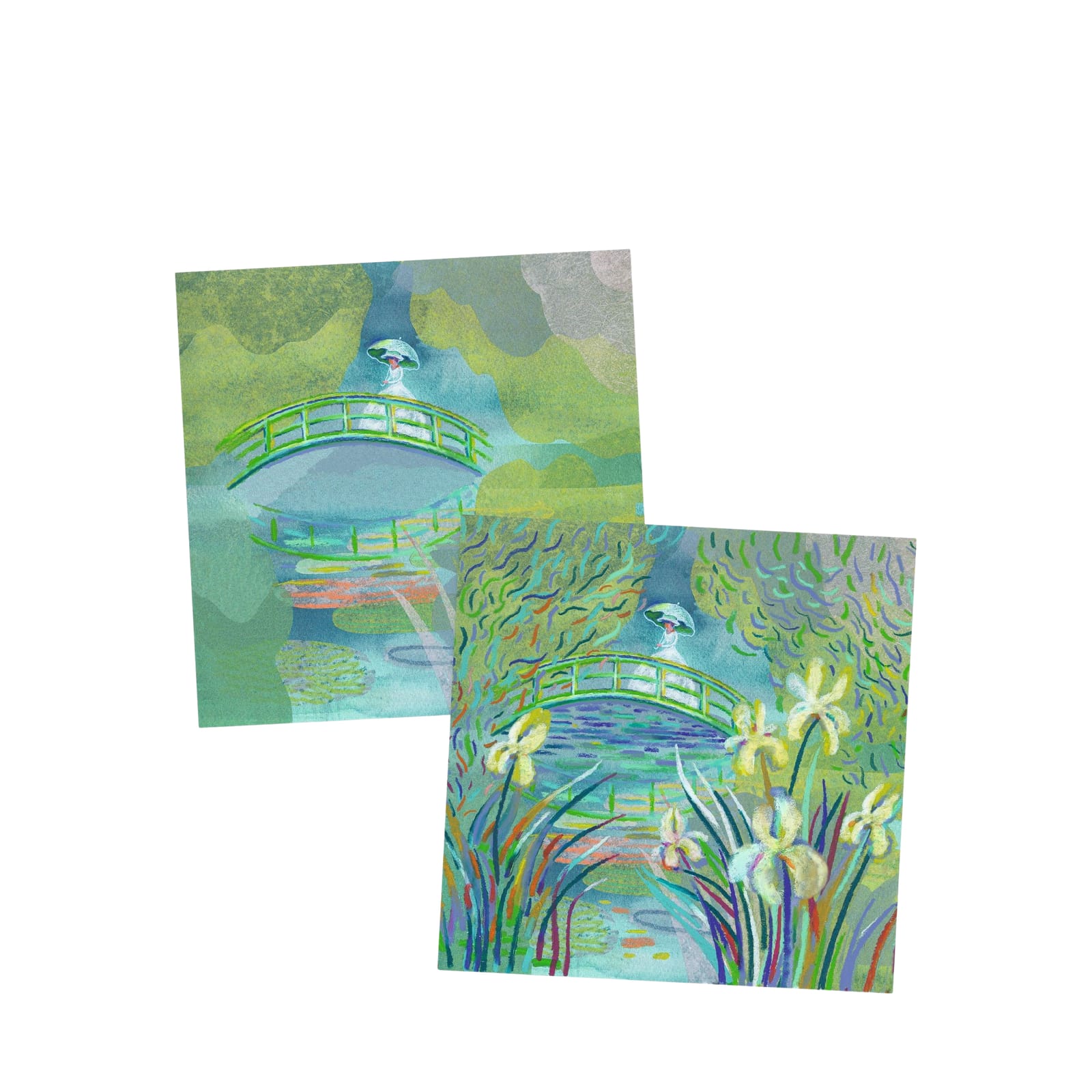 Water Pastels Craft Set - The Water Lily Pond