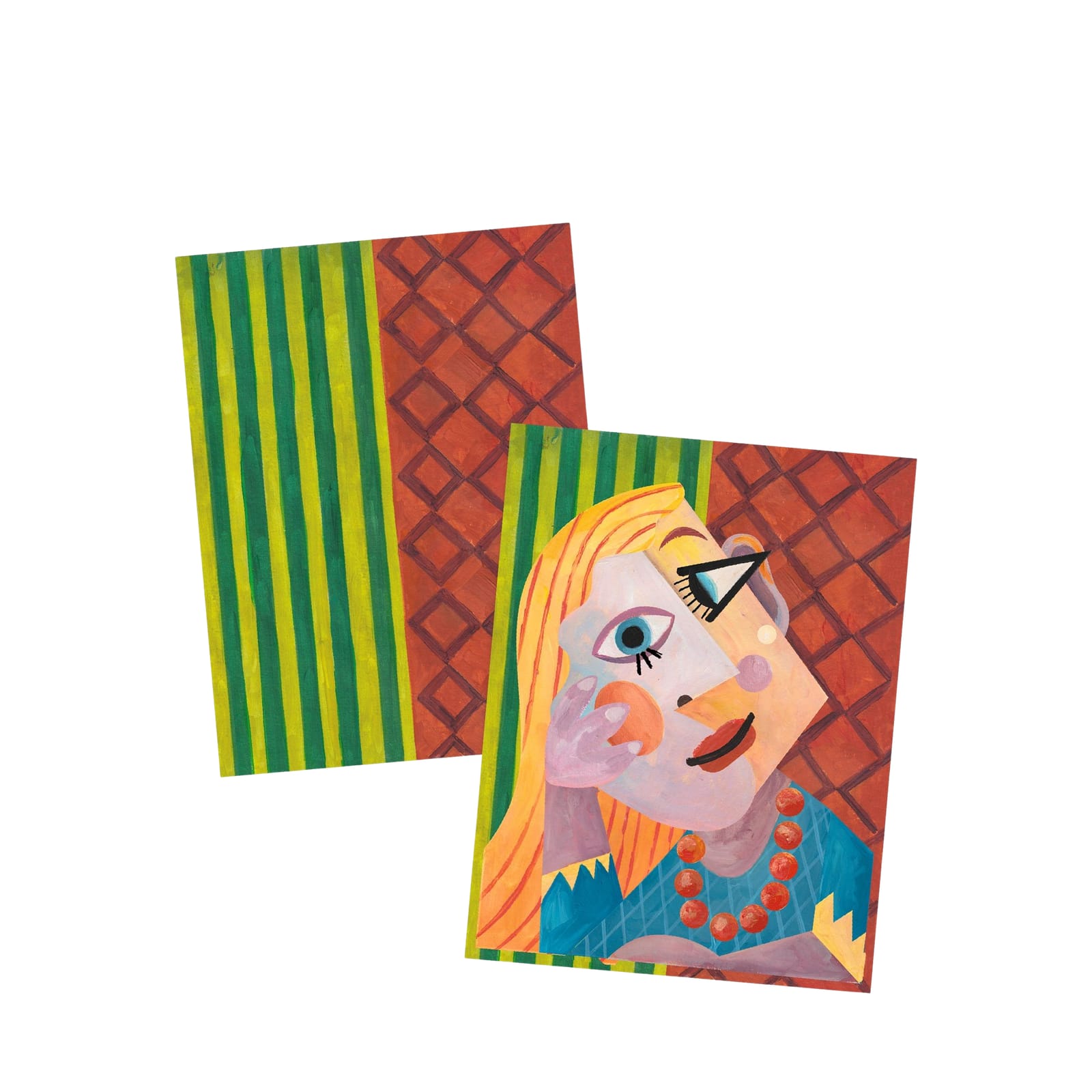 Paper Collage Craft Set - Square Head