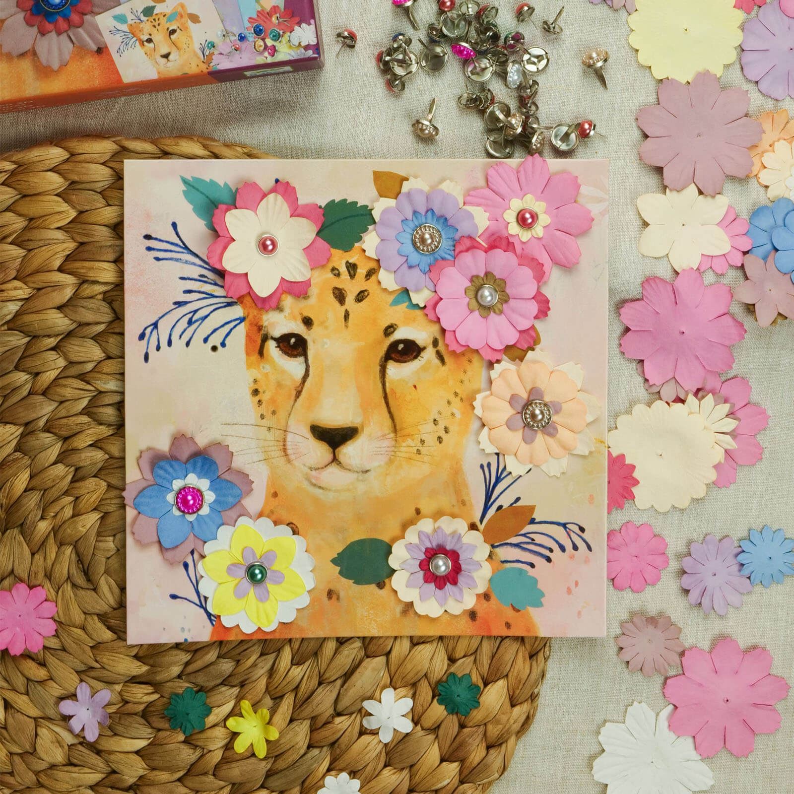 Floral Pin Craft Set - Animals