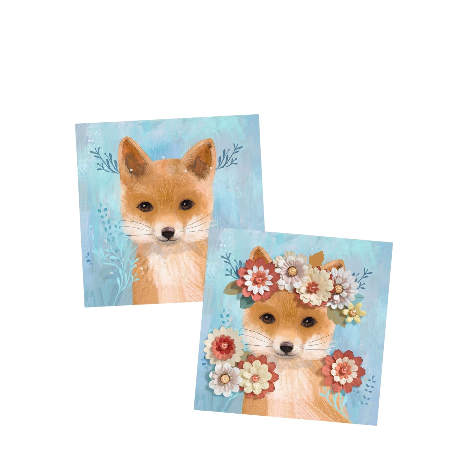 Floral Pin Craft Set - Animals