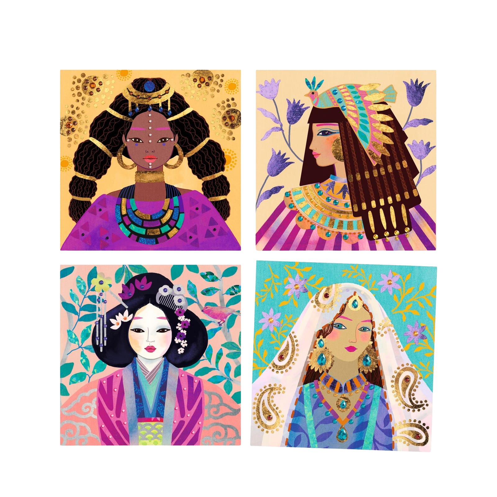 Foil Paper Craft Set - Precious Jewels