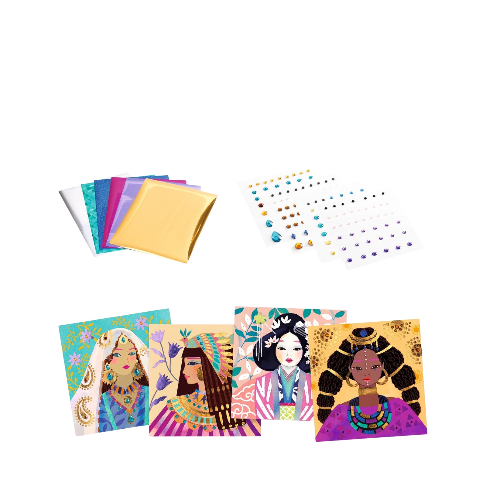 Foil Paper Craft Set - Precious Jewels