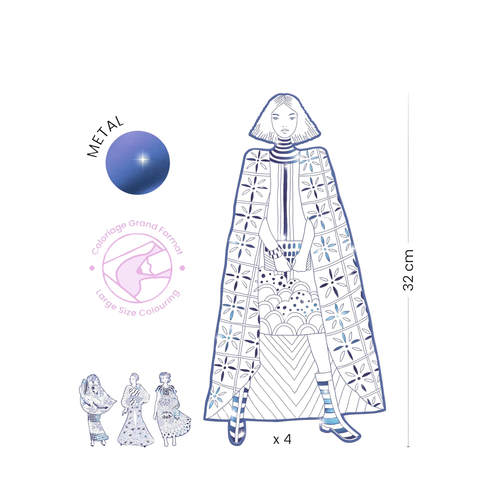 Colouring Fashion Craft Set - Laura and Friends
