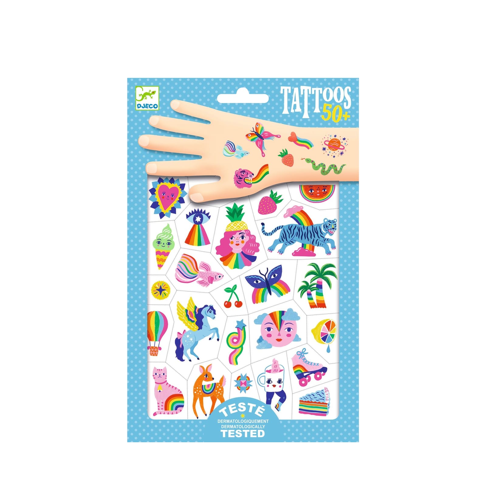 50 Temporary Tattoos - Rainbow