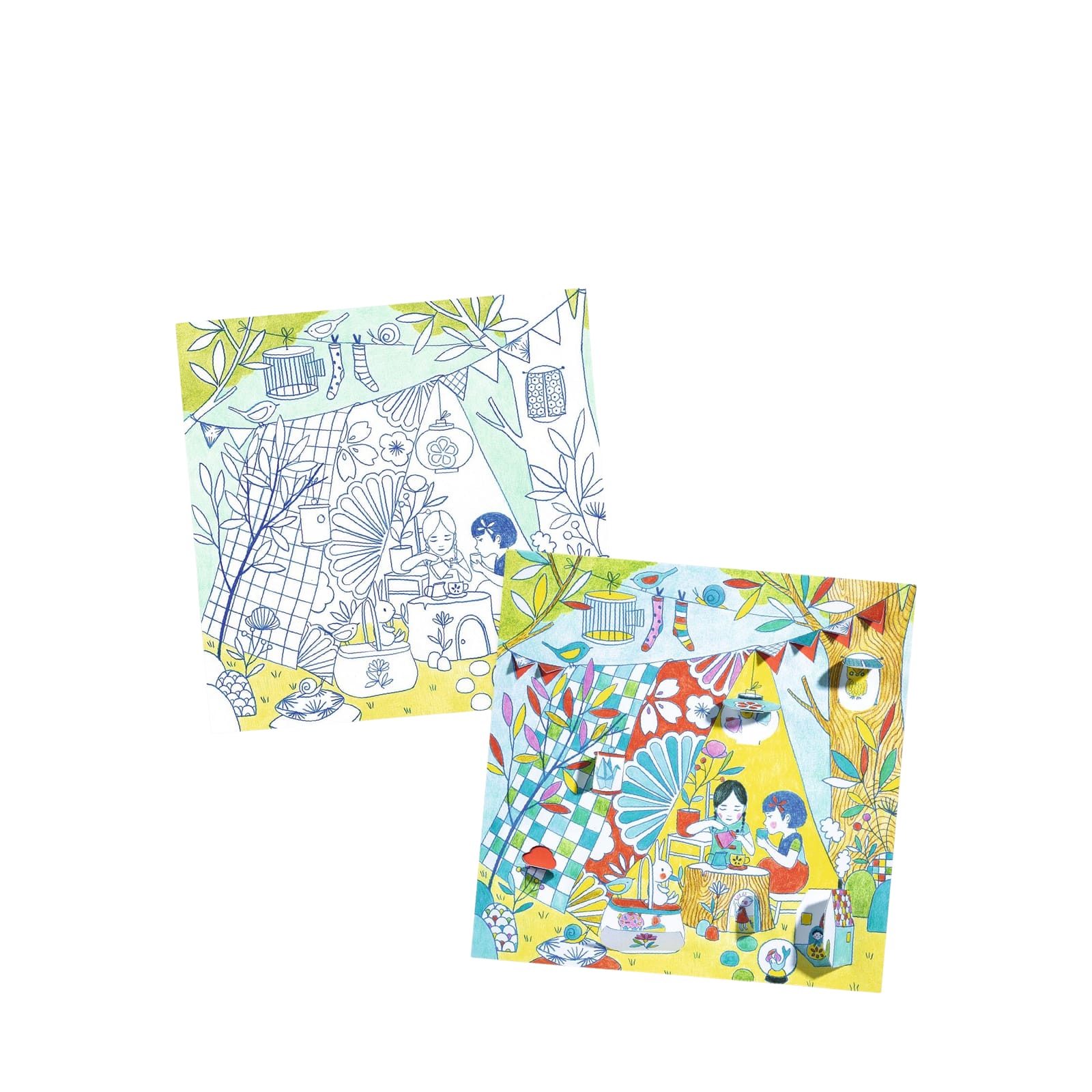 Colouring Doors Craft Set - Ninas Play Tents