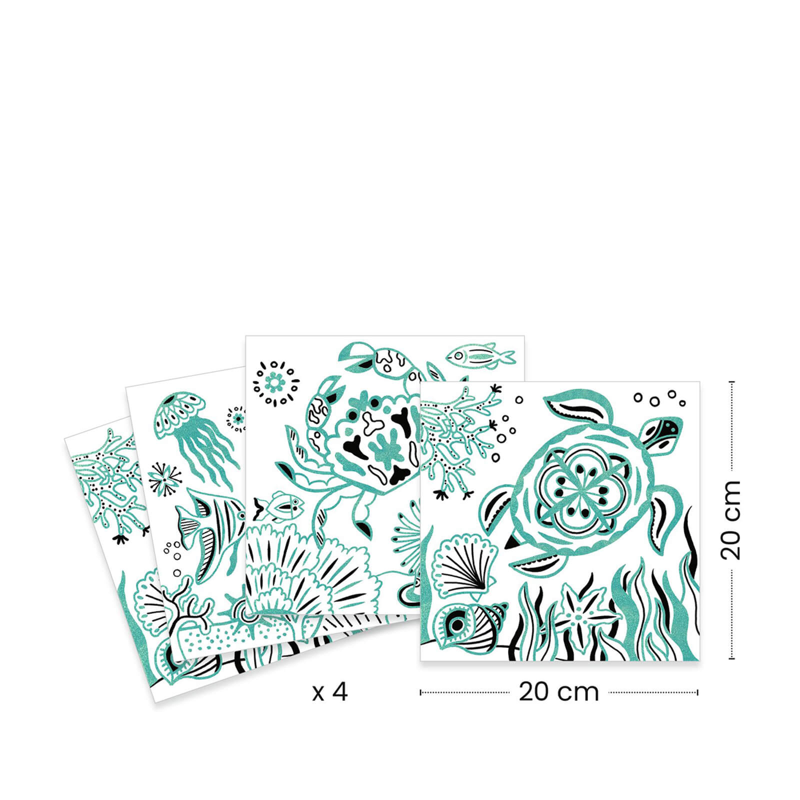Shiny Colouring Craft Set - Under The Sea