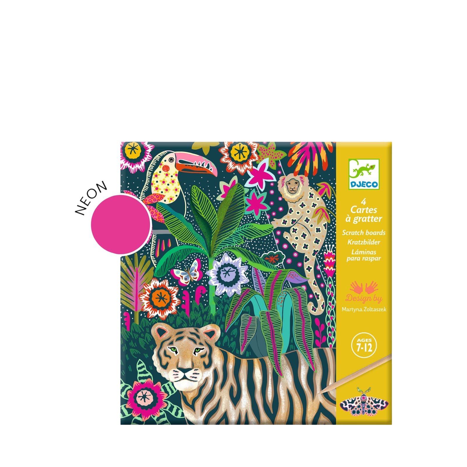 Colour Scratch Boards - Jungle