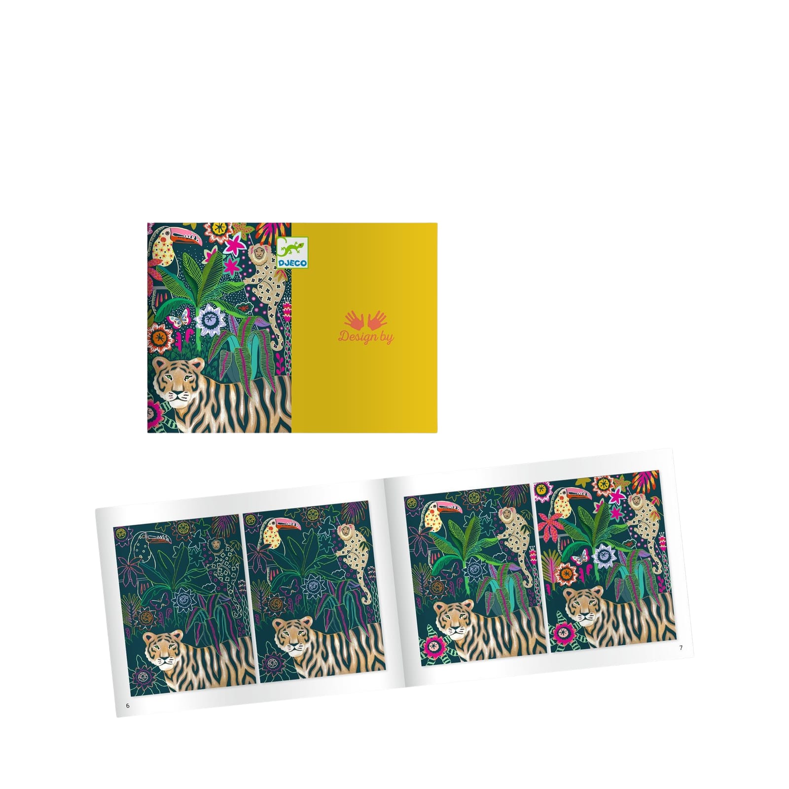Colour Scratch Boards - Jungle