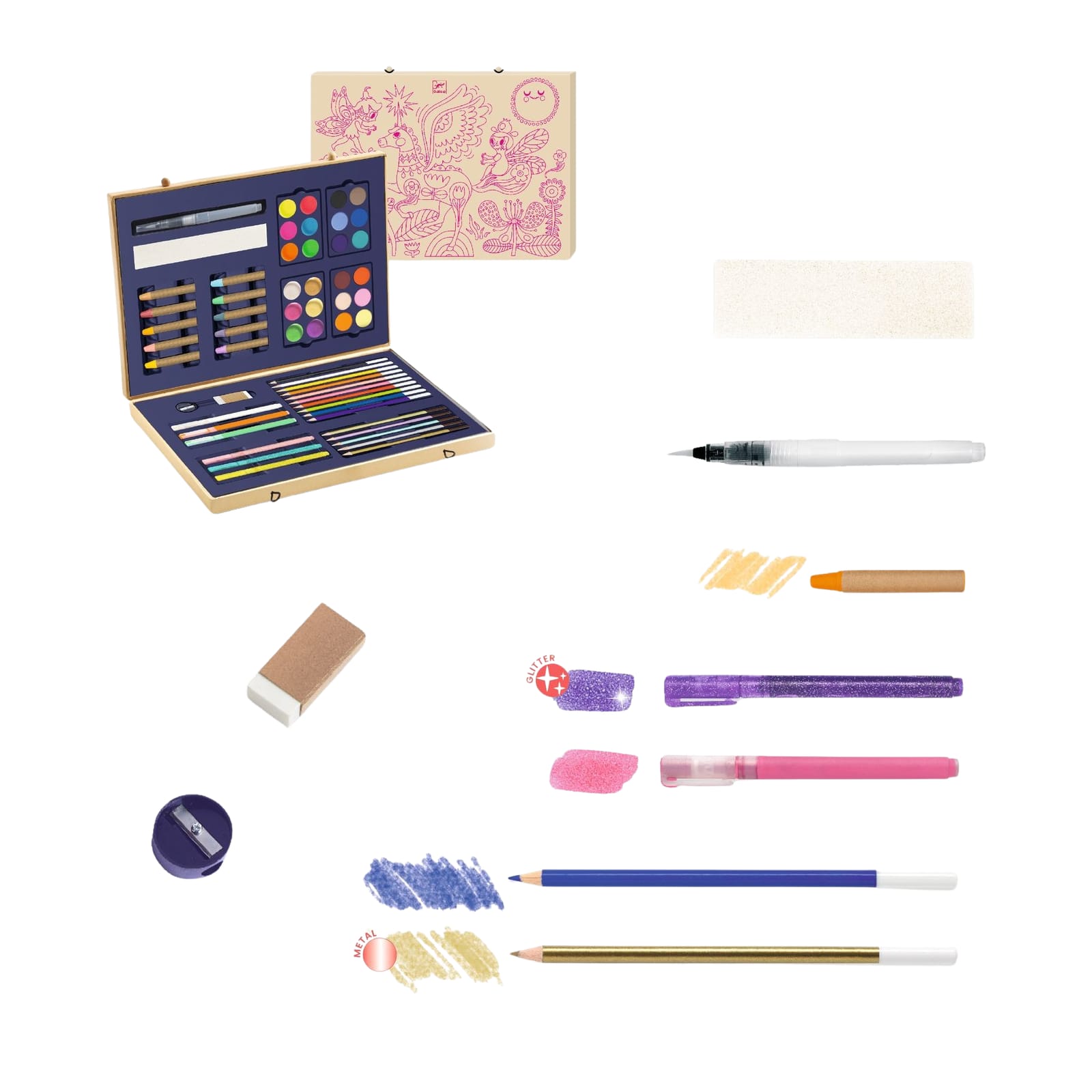 Box Of Sparkling Colours - 59 Pieces