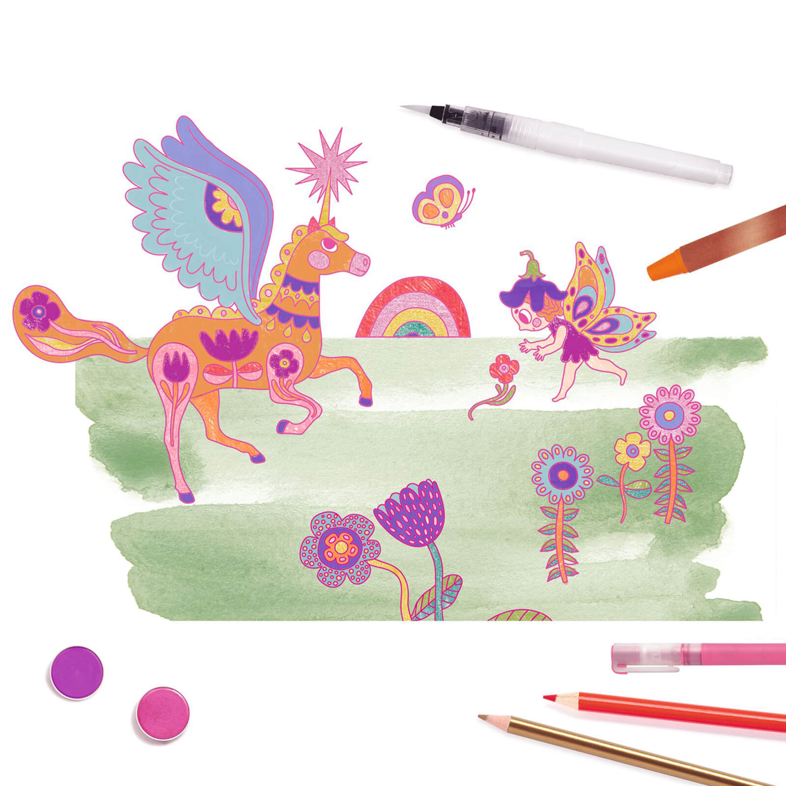 Box Of Sparkling Colours - 59 Pieces