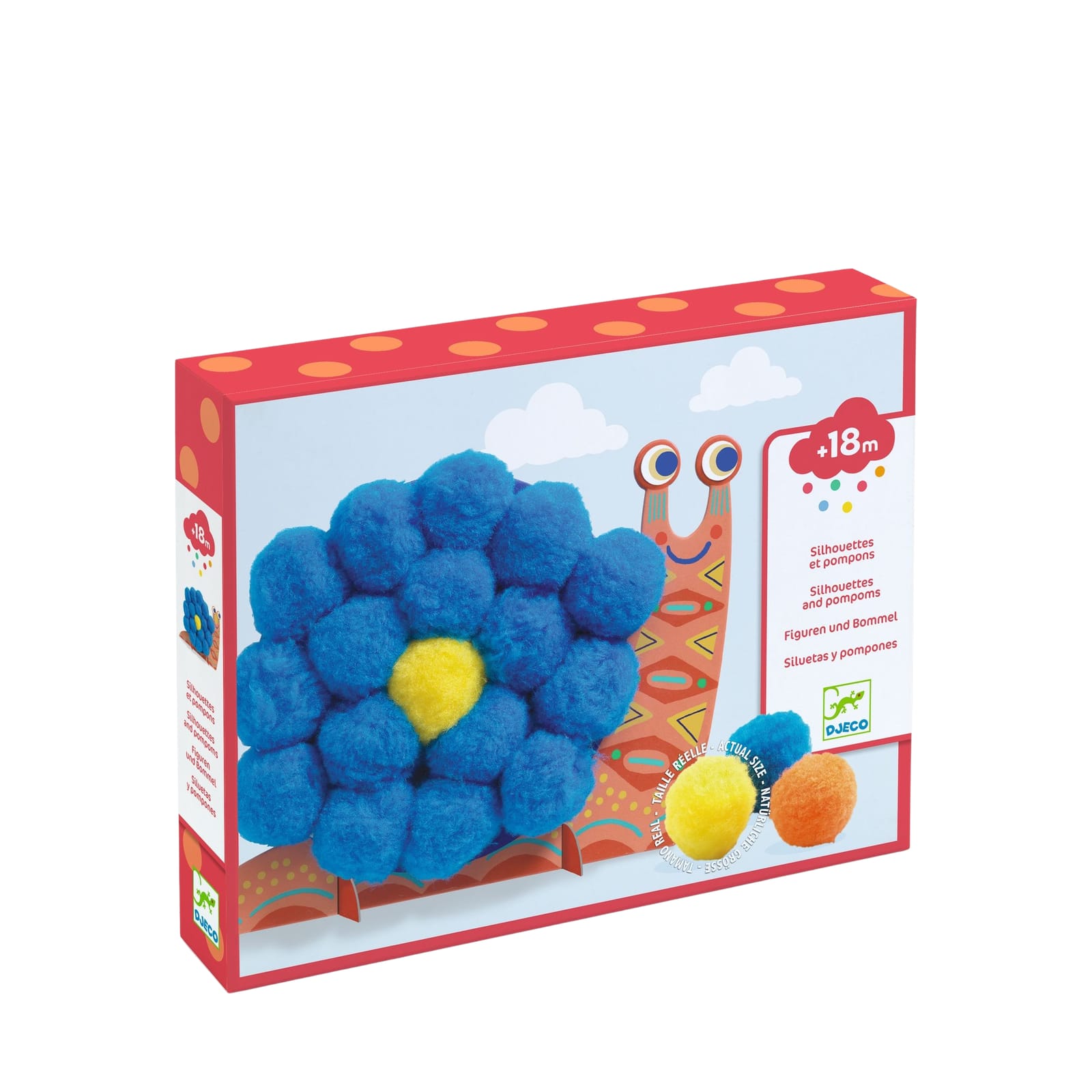 Pompoms Collage Craft Set - Fluffy Animals