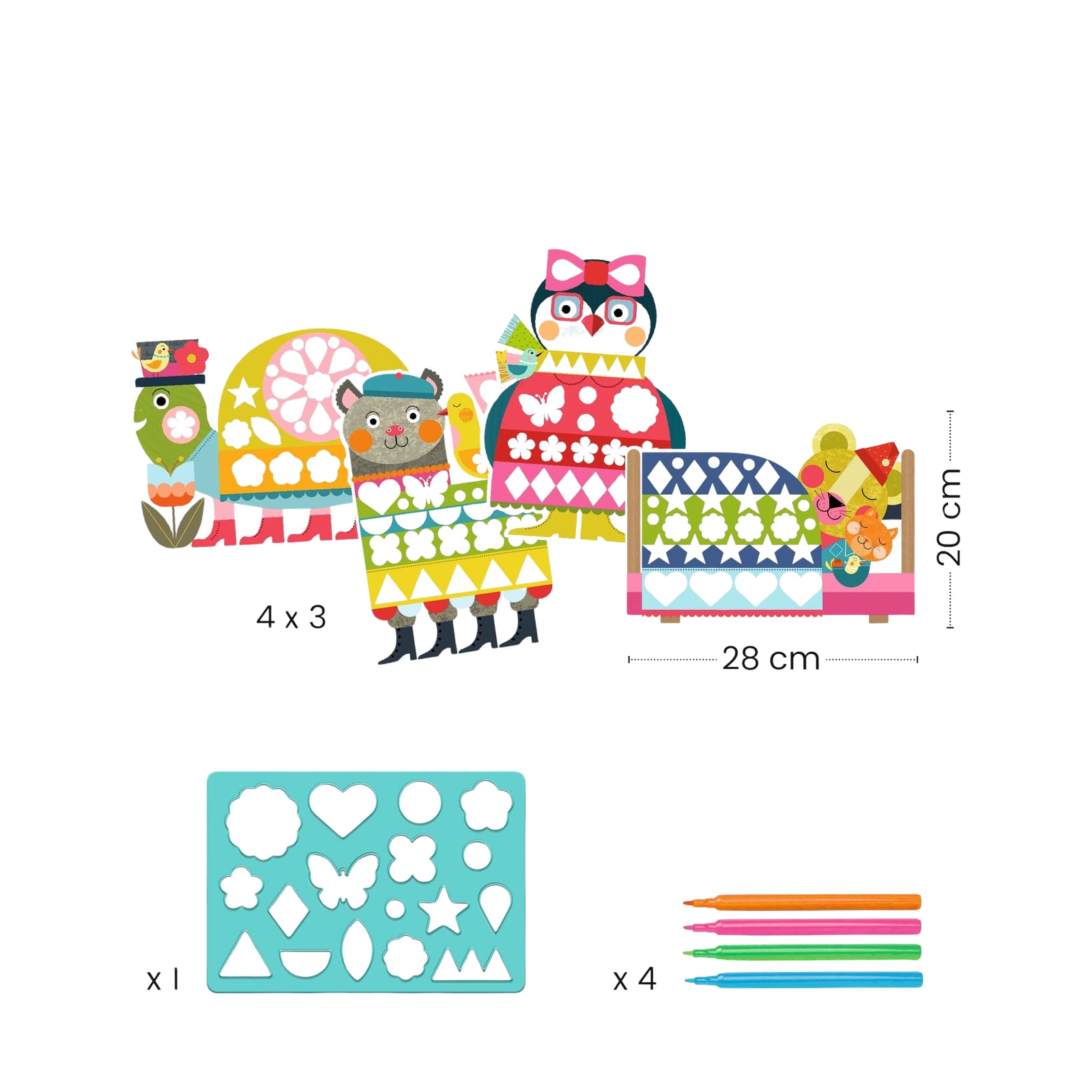 Stencil Craft Set - Neat But Fun