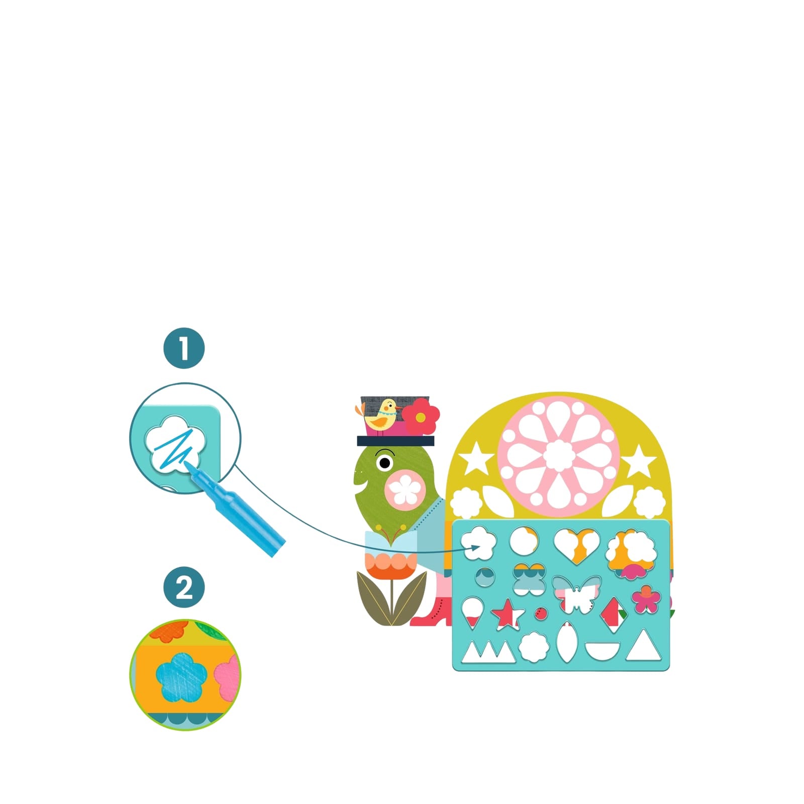 Stencil Craft Set - Neat But Fun