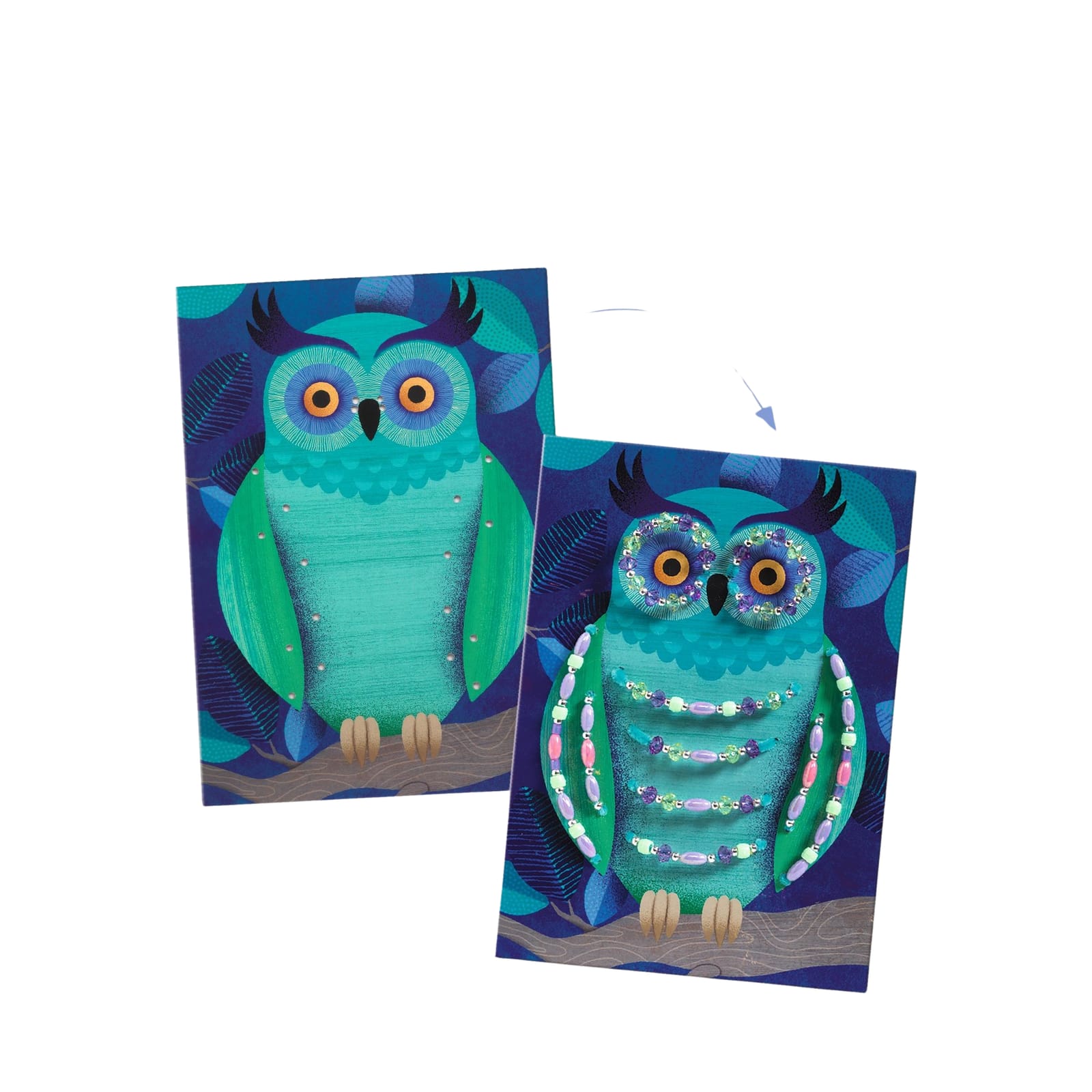 Pipe Cleaners and Beads Craft Set - Owl and Moth