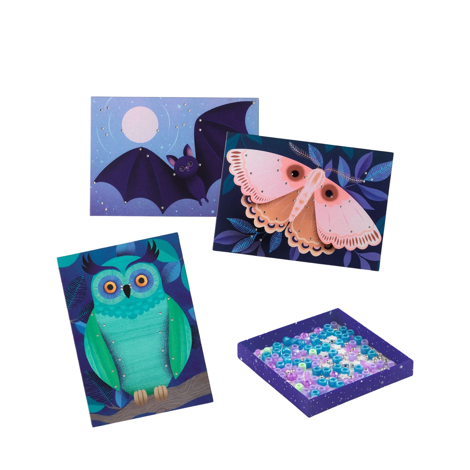 Pipe Cleaners and Beads Craft Set - Owl and Moth