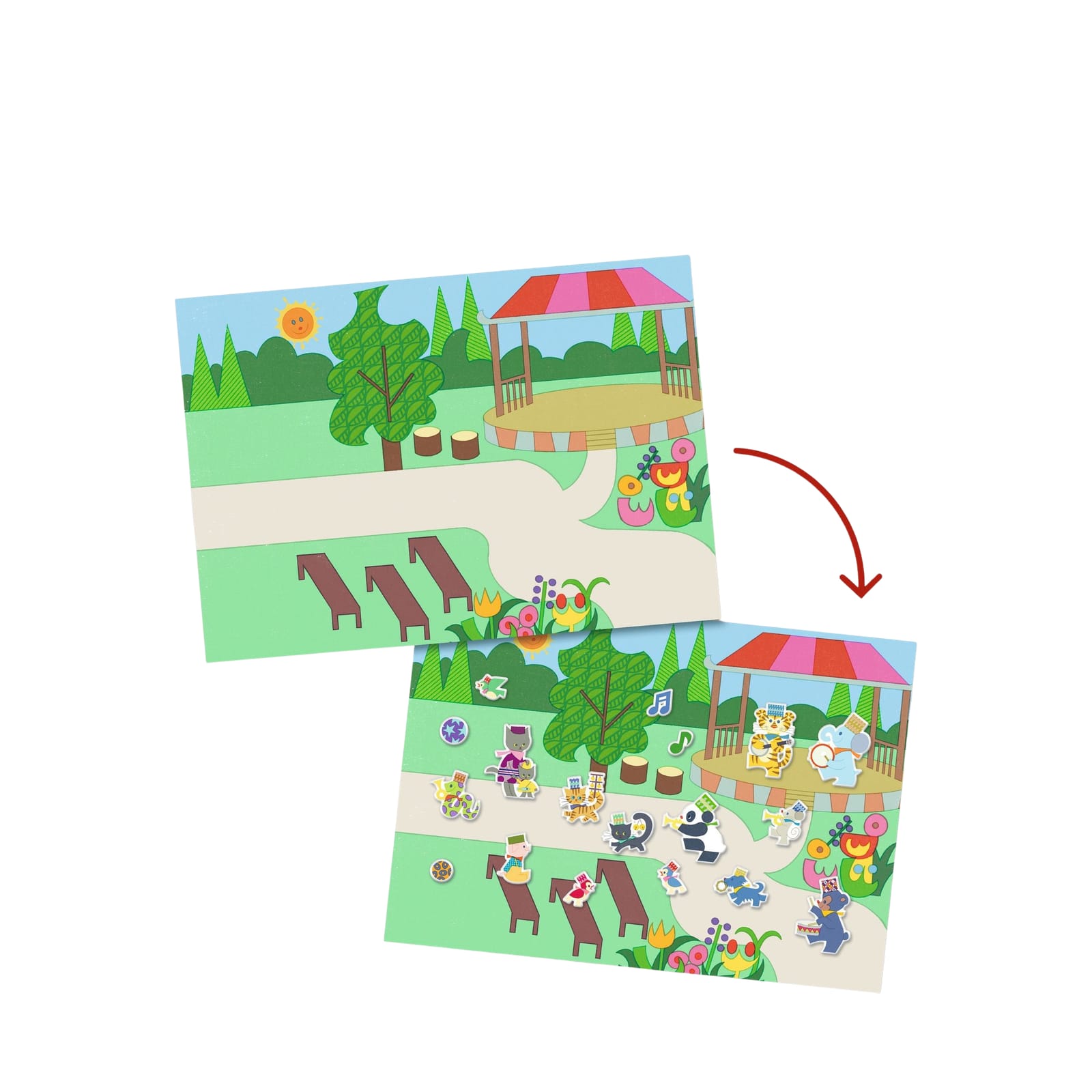 Repositionable Stickers Board - Fanfare