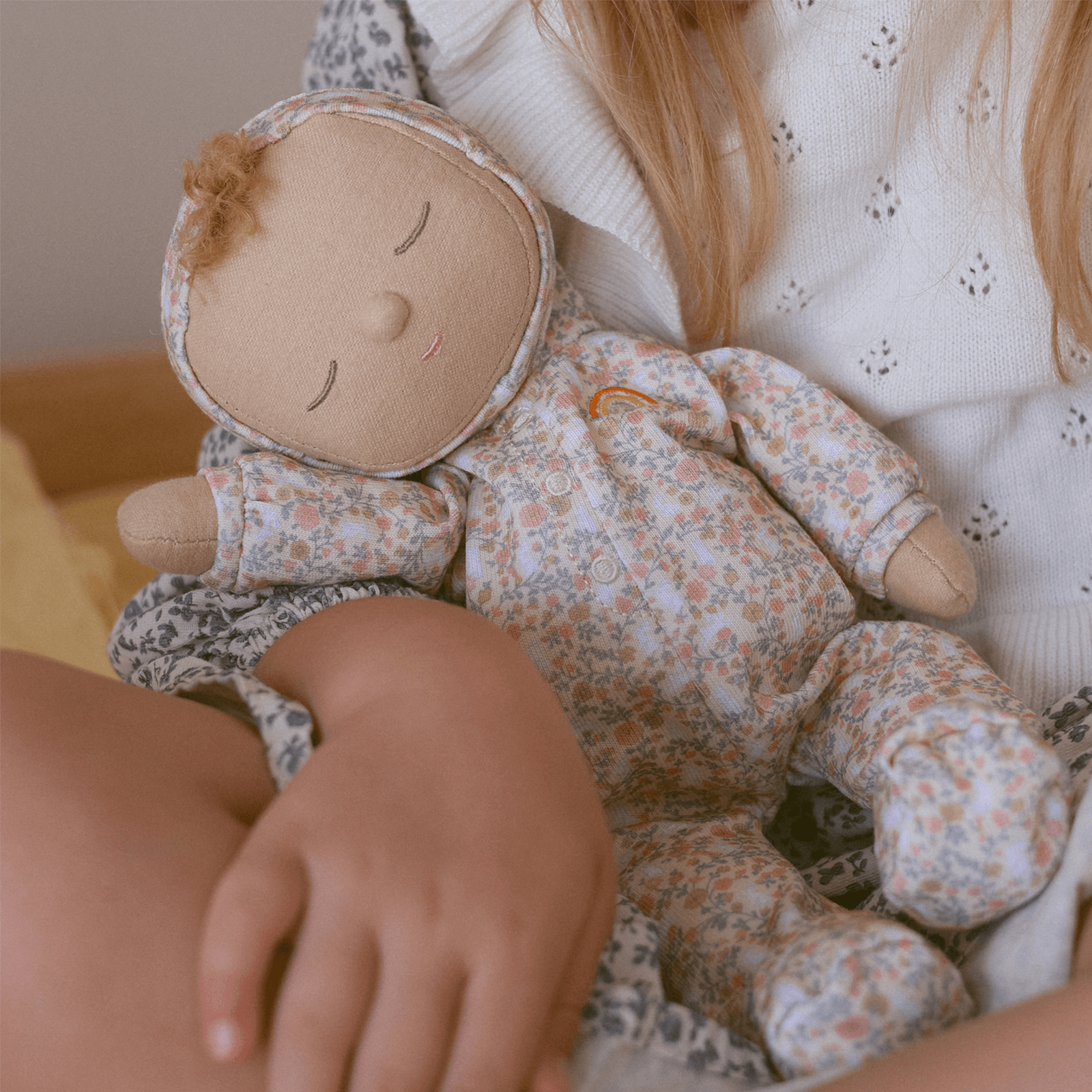 Dozy Dinkum Doll - Custard Garden Floral