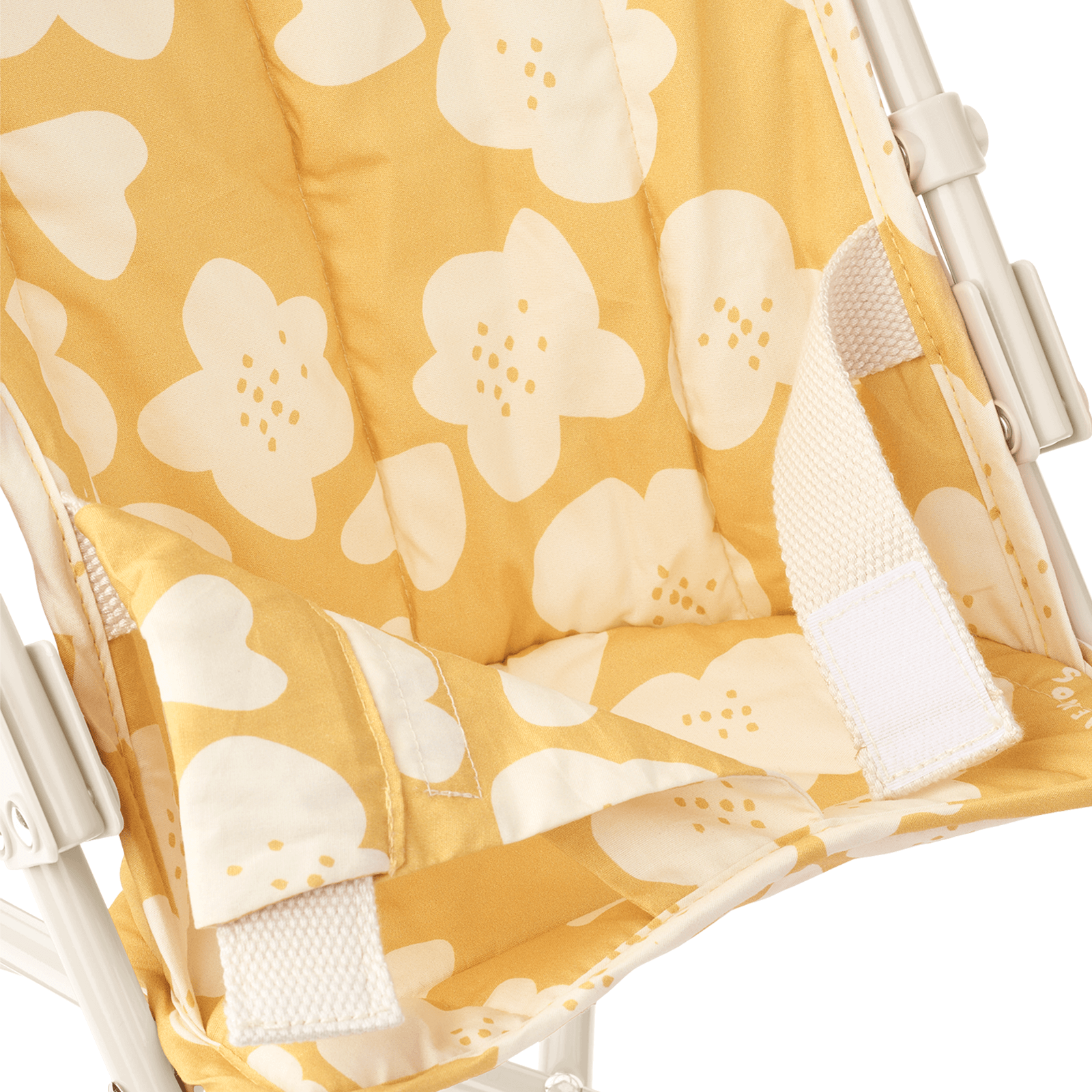 Elsie Doll Stroller - Flower Lemon Yellow