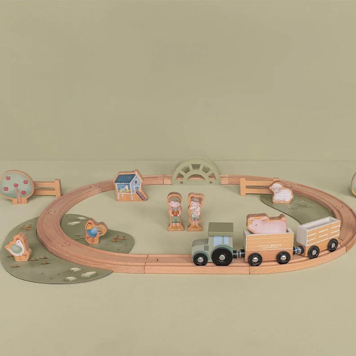 Wooden Train Track - Little Farm