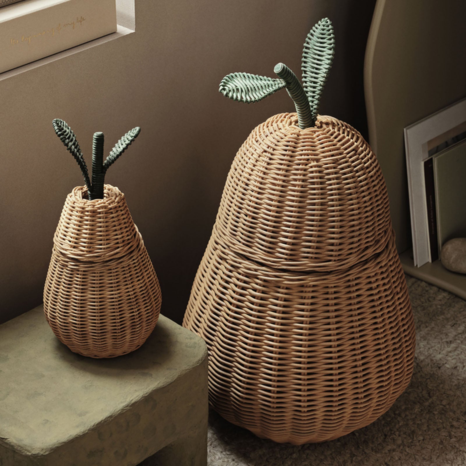Pear Braided Storage Natural - Small